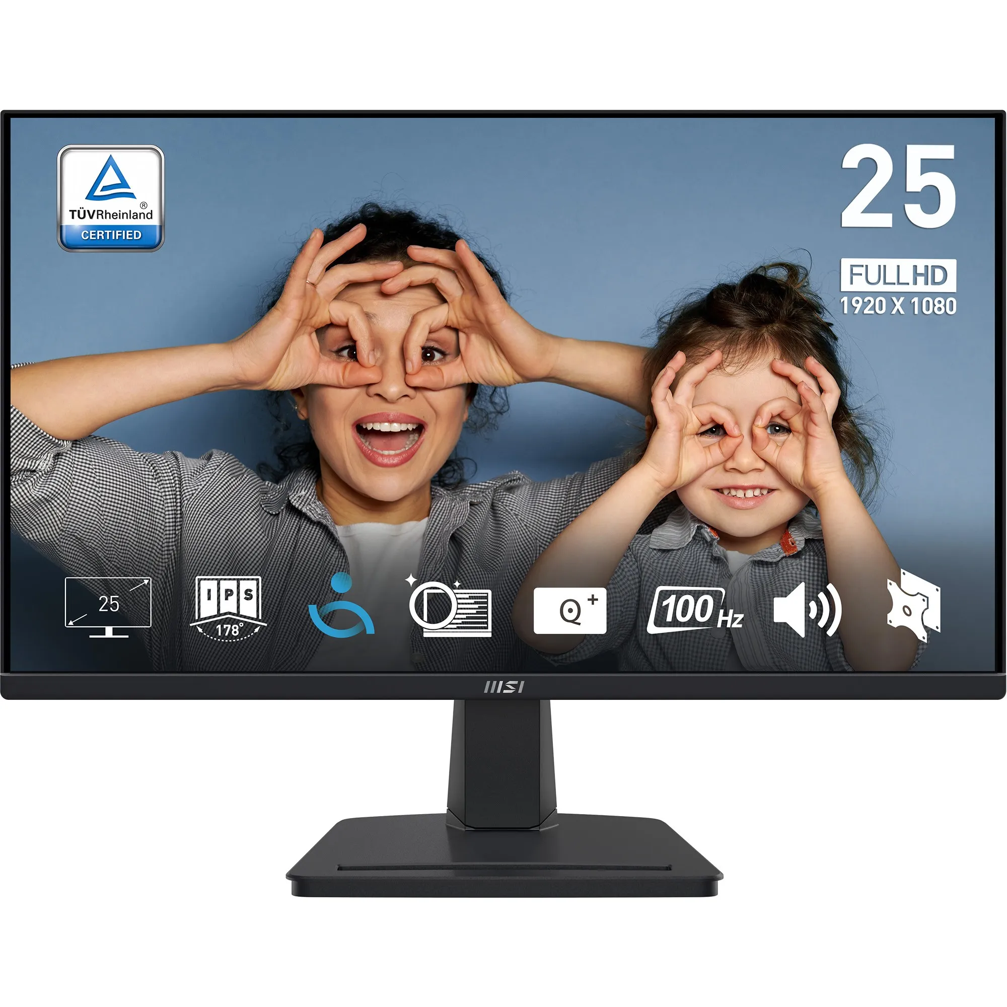 MSI PRO MP251 Monitor 24.5" Full HD IPS 100Hz HDMI 1.4b VGA - immagine 1