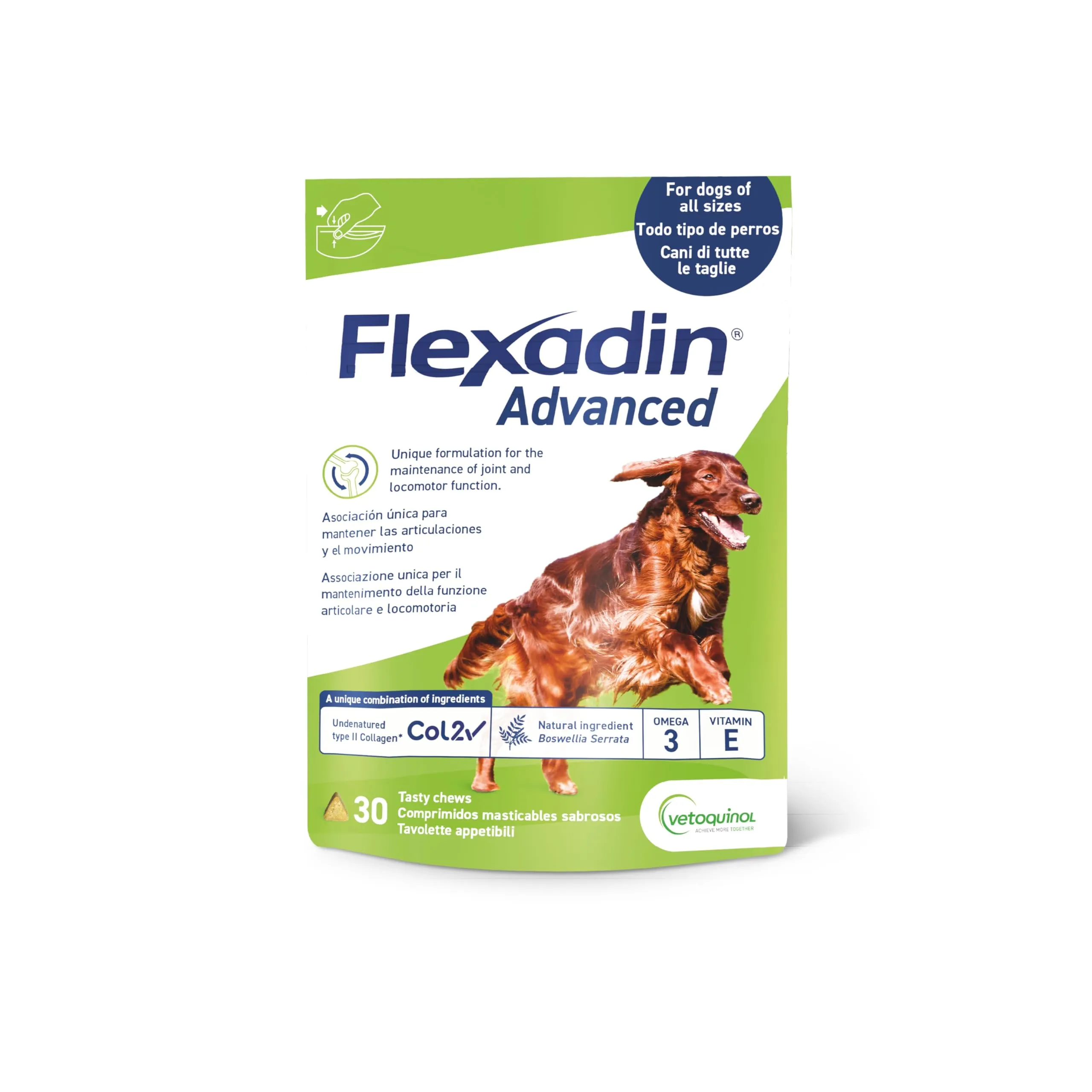 Vetoquinol Flexadin Advanced Cane, 30 Tavolette - immagine 1
