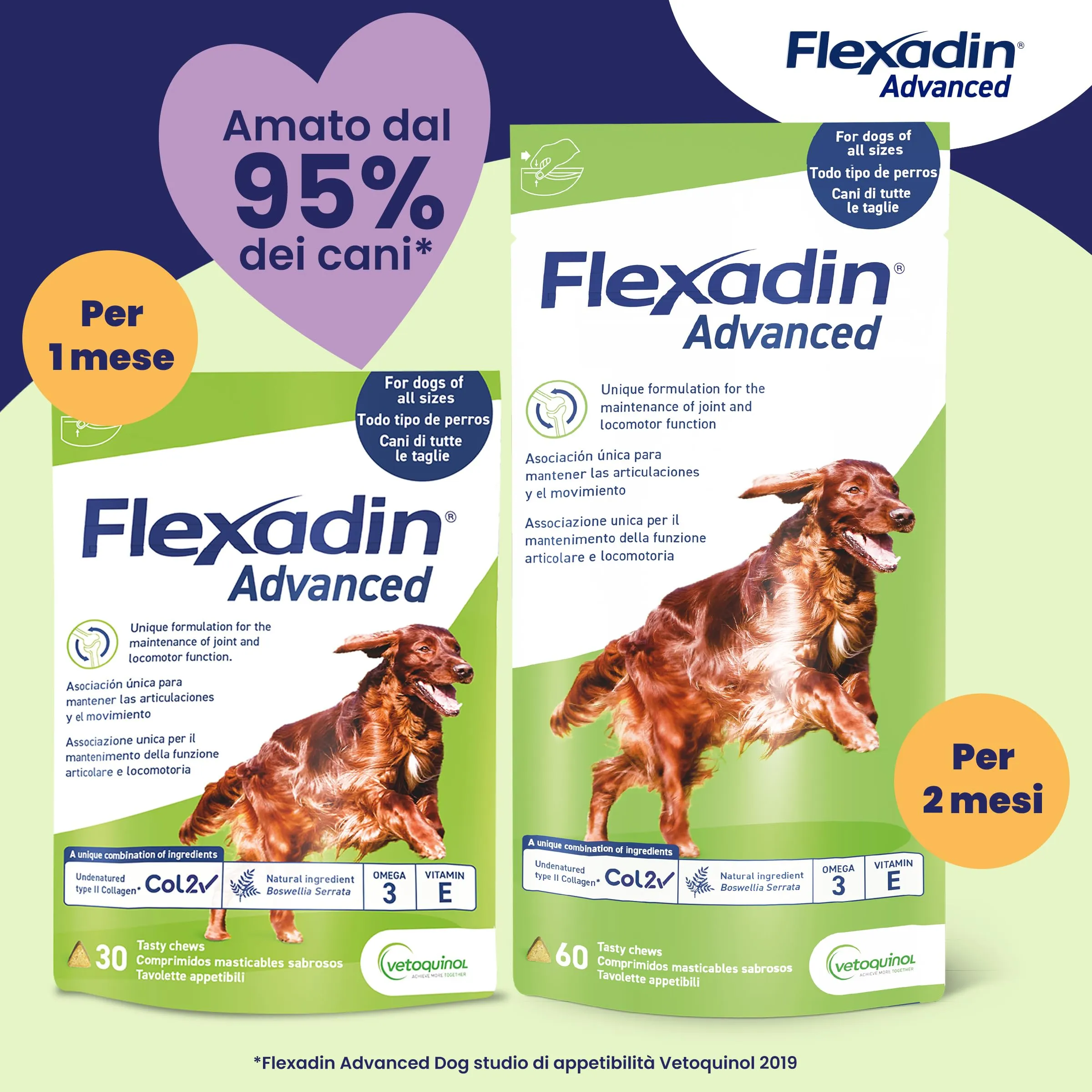 Vetoquinol Flexadin Advanced Cane, 30 Tavolette - immagine 5