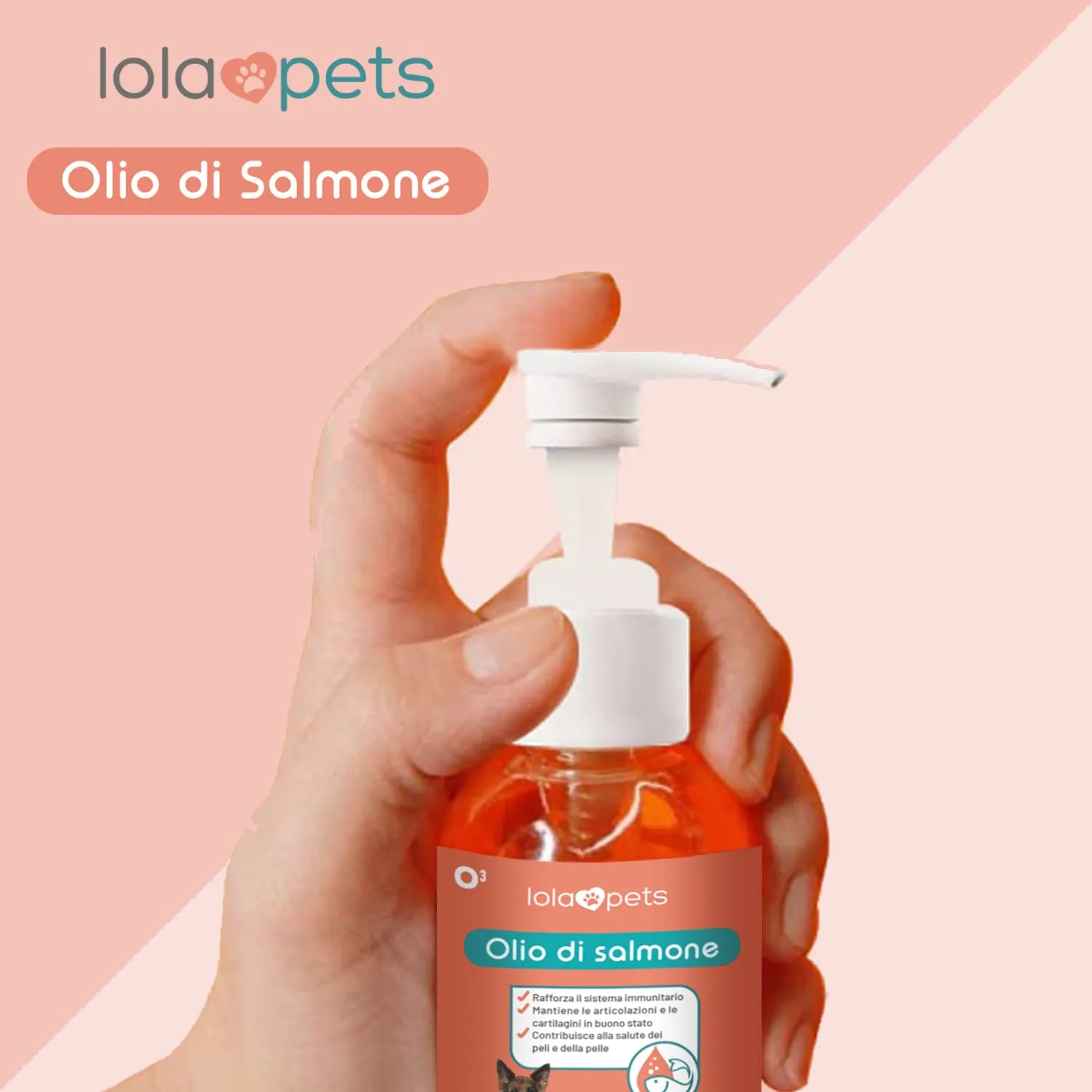 O³ Olio di Salmone Norvegese per Cani e Gatti, Omega 3+6+9 e Vitamina E, 1L - immagine 7