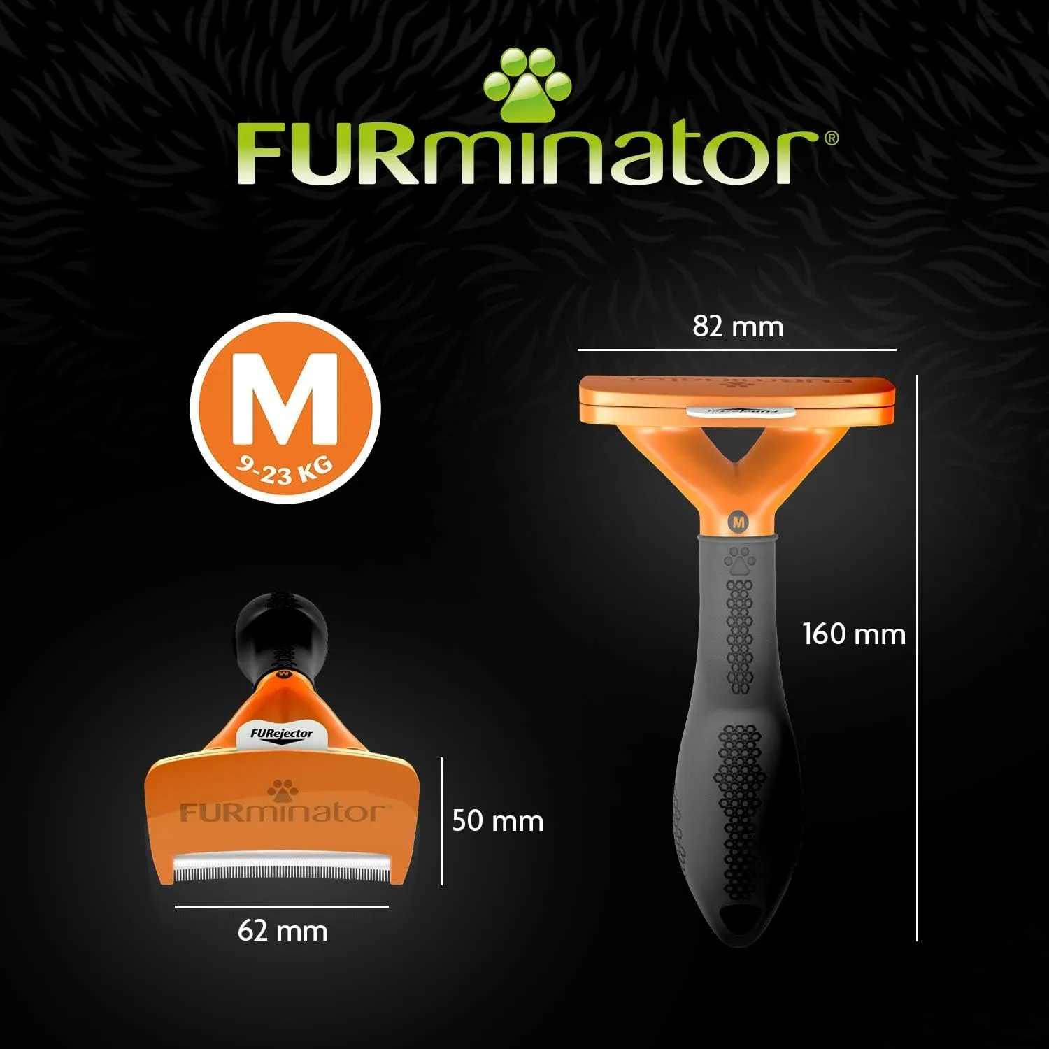 FURminator Strumento di deshedding per cani medi a pelo corto, M - immagine 5