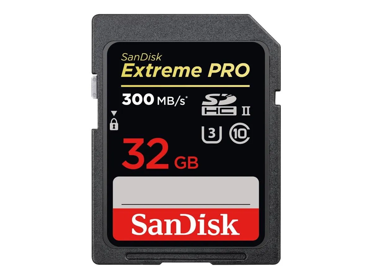 SanDisk Extreme PRO 32GB SDHC Memory Card UHS-II Class 10 V90 U3 - immagine 1