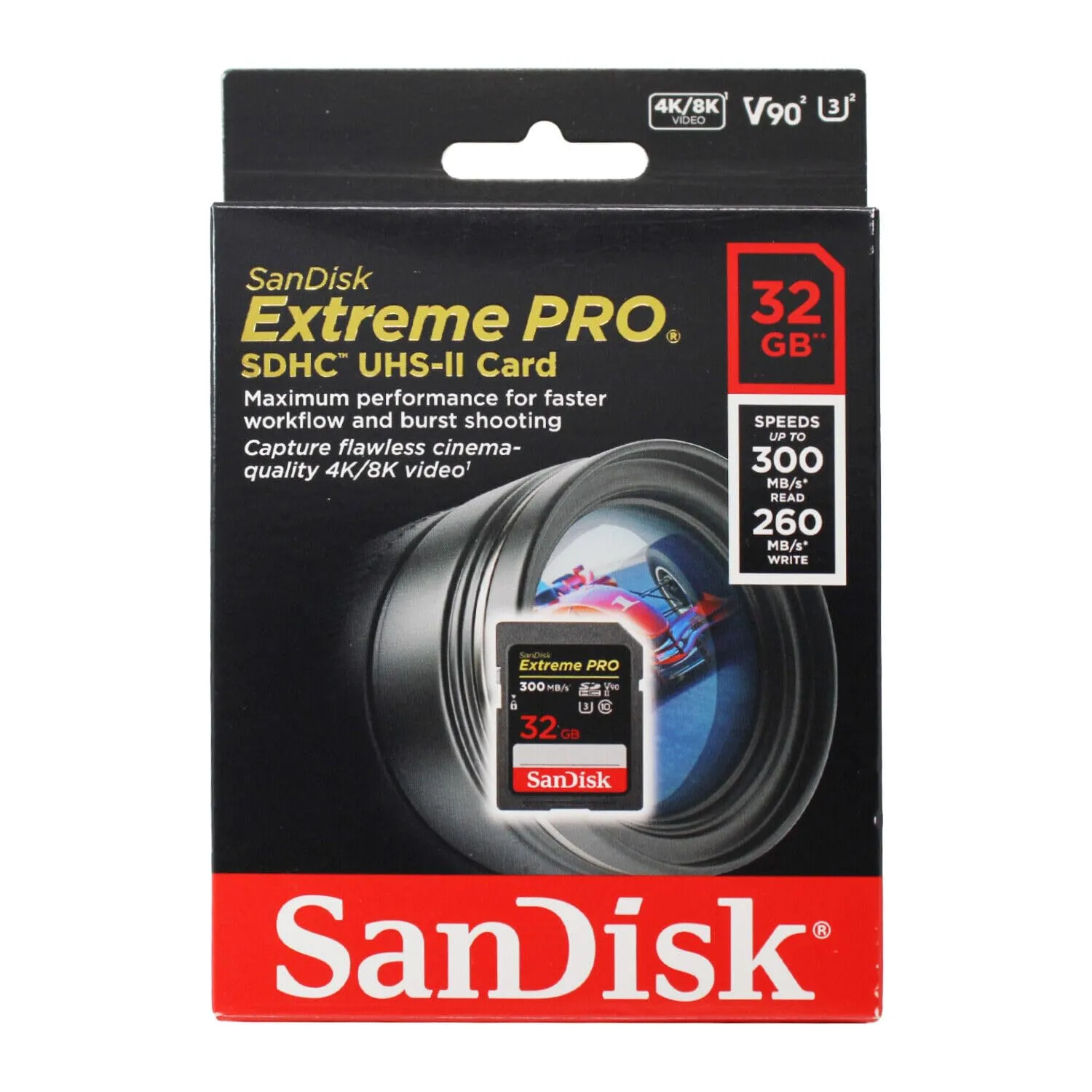 SanDisk Extreme PRO 32GB SDHC Memory Card UHS-II Class 10 V90 U3 - immagine 2