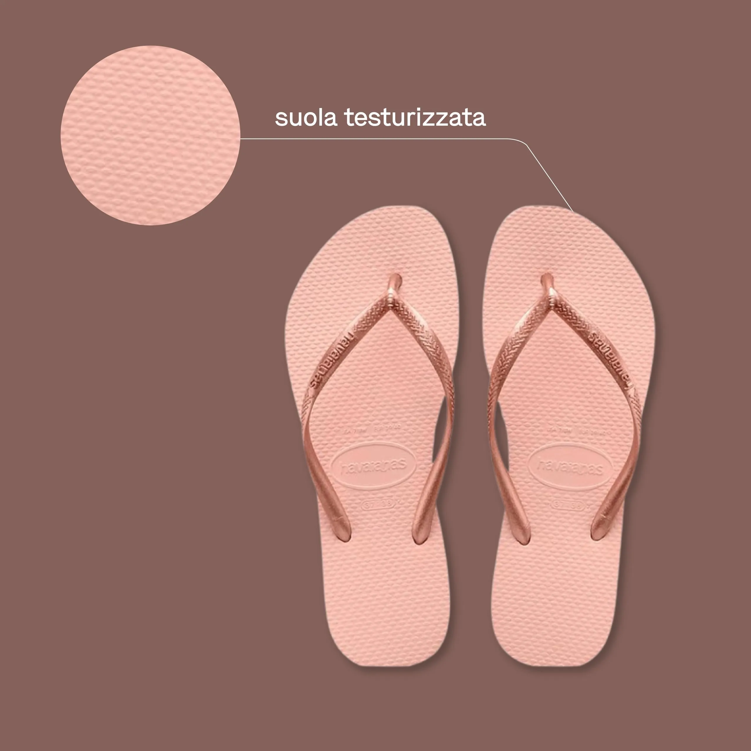 Havaianas Slim Donna Infradito Rosa Balletto 35 EU - immagine 3
