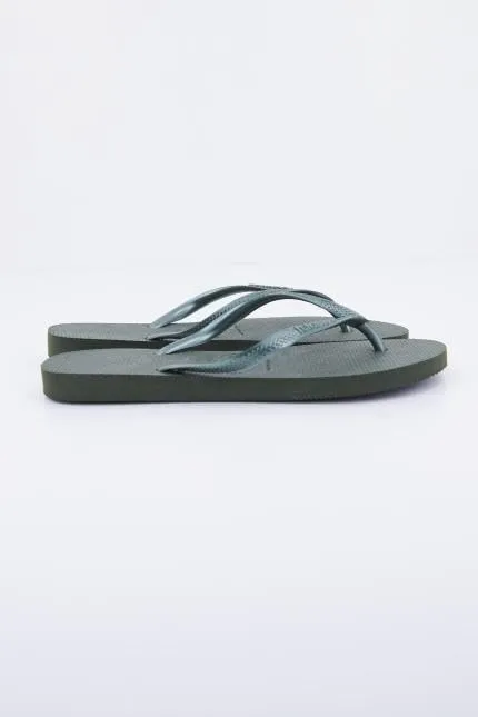 Havaianas Slim Infradito Donna, Green Olive, 39/40 EU - immagine 7