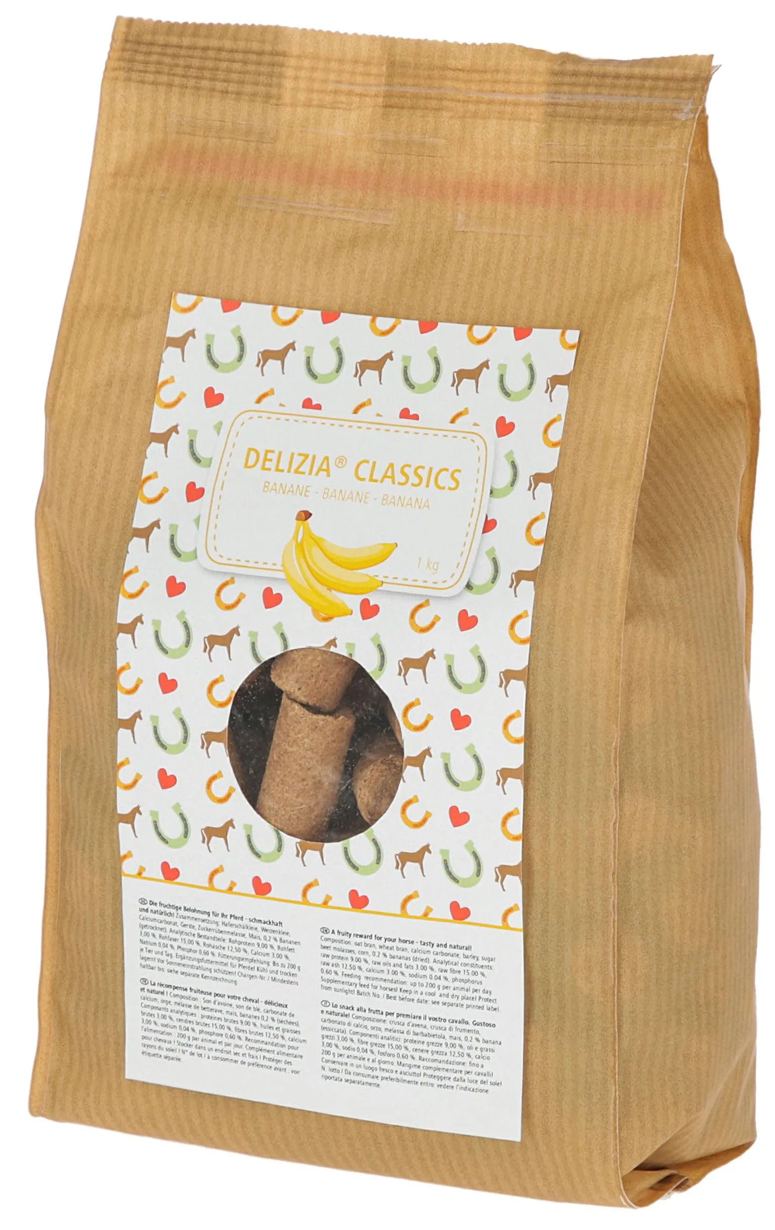 Kerbl Delizia Dadi Ricompensa Classic Banana, 1 kg - immagine 1