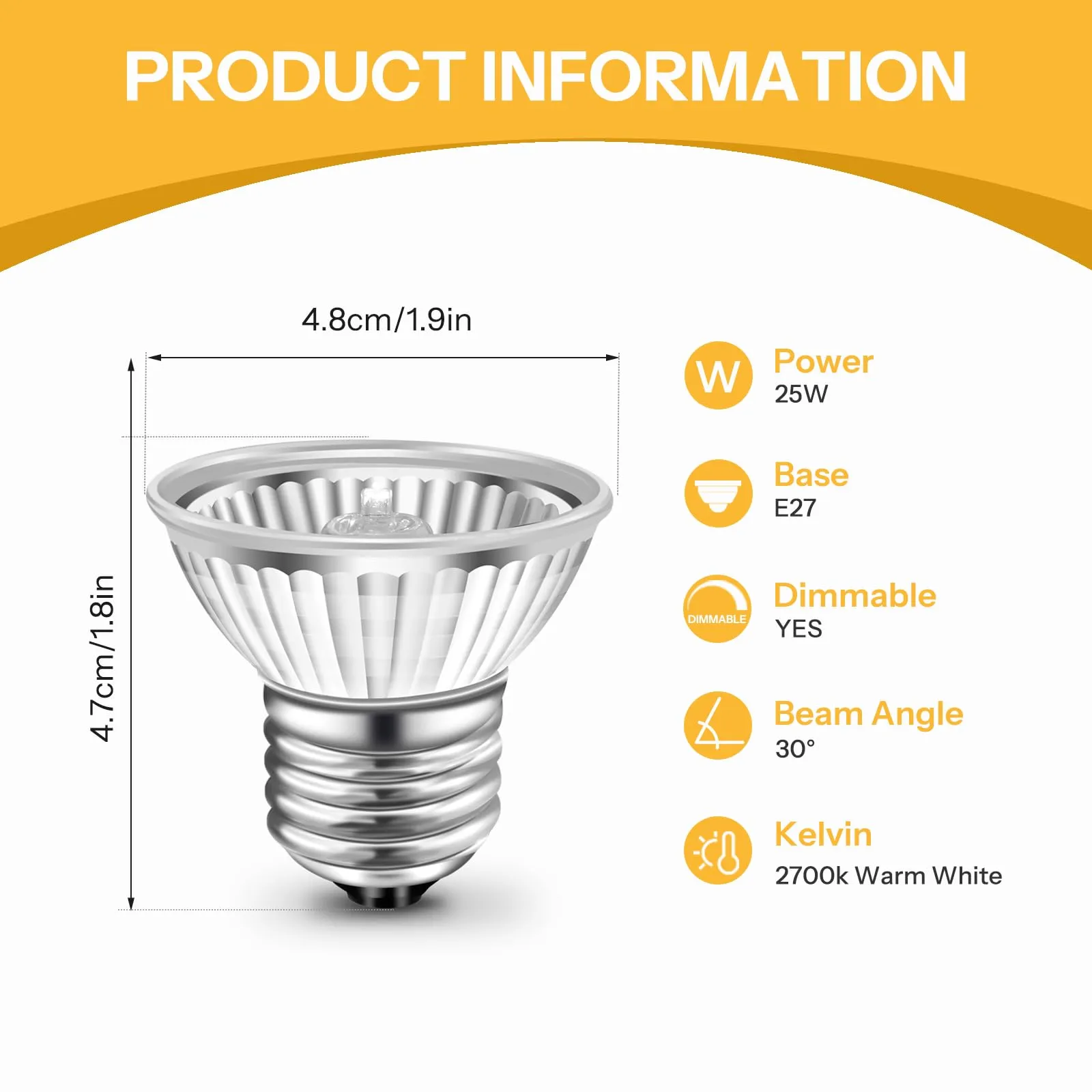 Caldarax Lampadina di Riscaldamento per Rettili UVA UVB E27 25W, 2 pezzi - immagine 2