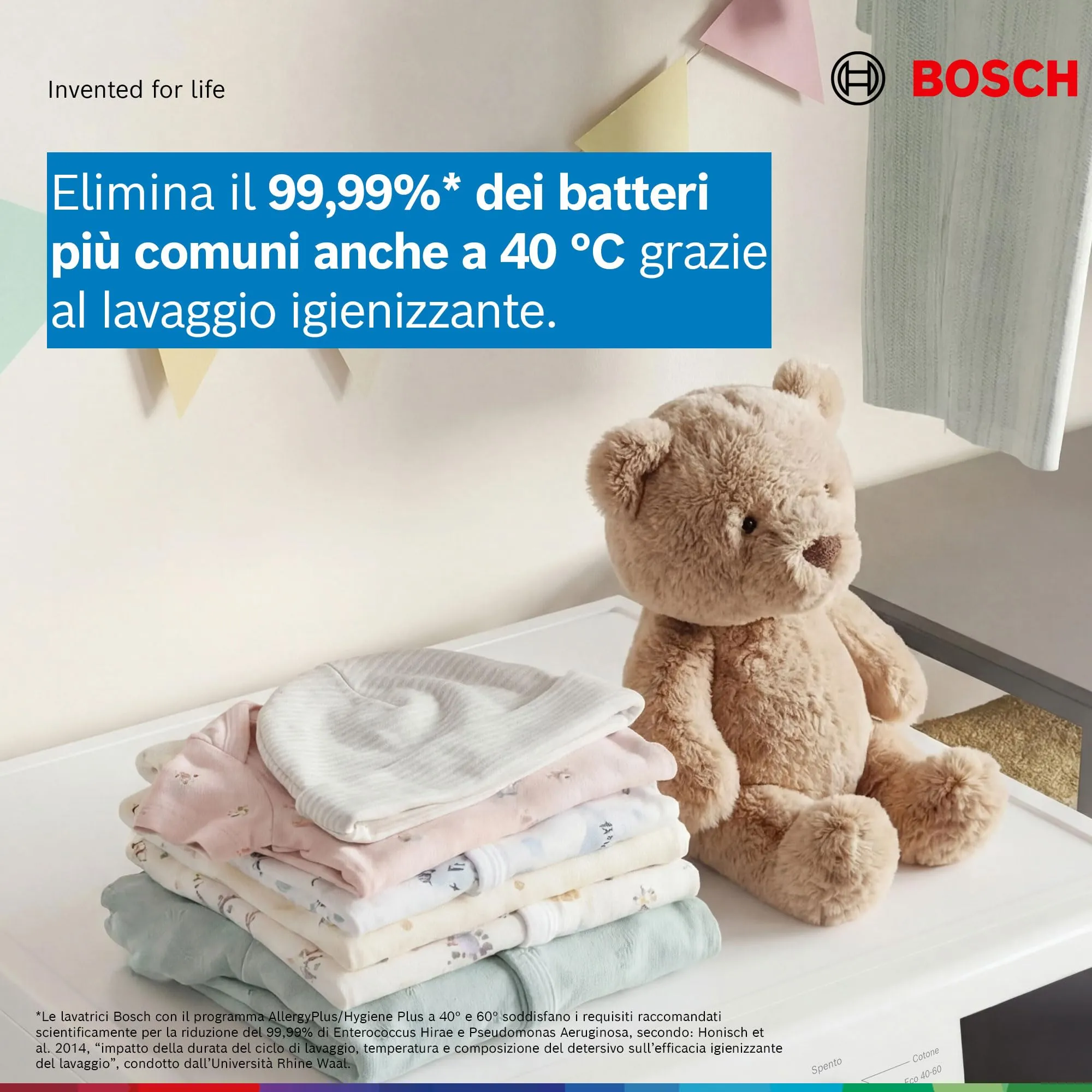 Bosch Serie 6 WGG244Z0IT Lavatrice 9kg 1400 giri/min Bianco - immagine 3