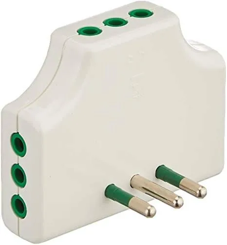 Fanton 82250 Adattatore Presa Tripla Piatta Salvaspazio - 1 Spina Italiana 10A, 3 Prese Italiane - immagine 1