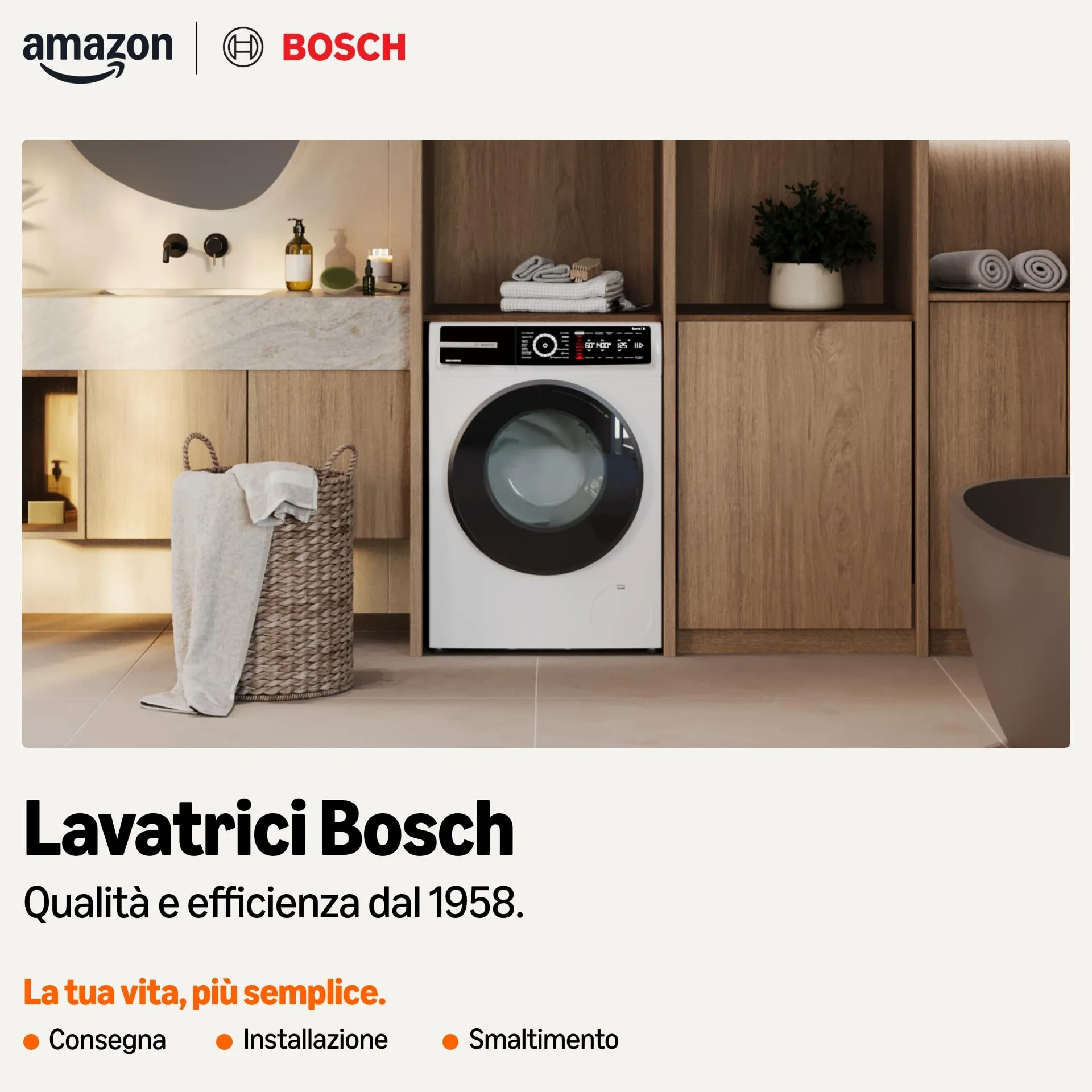 Bosch Serie 6 WGH254A0IT Lavatrice 10kg 1400 giri/min Efficienza A-20% - immagine 3