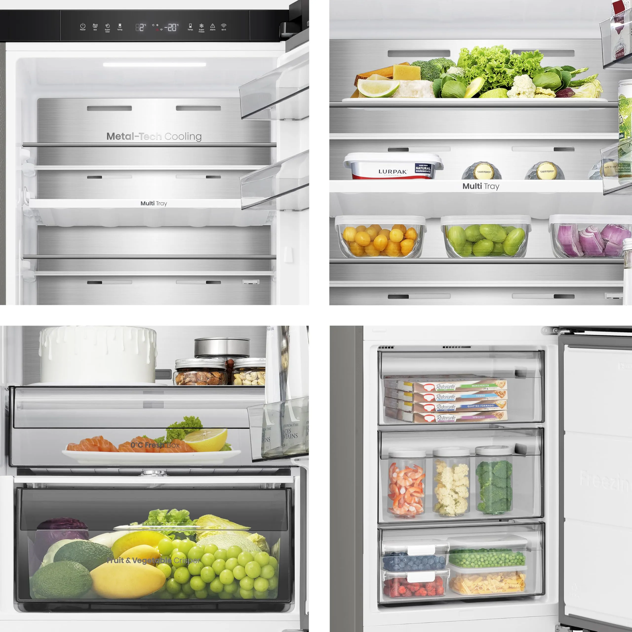Hisense RB3K330SAIC Frigorifero Combinato Total No Frost 330 Litri Classe C Inox - immagine 10