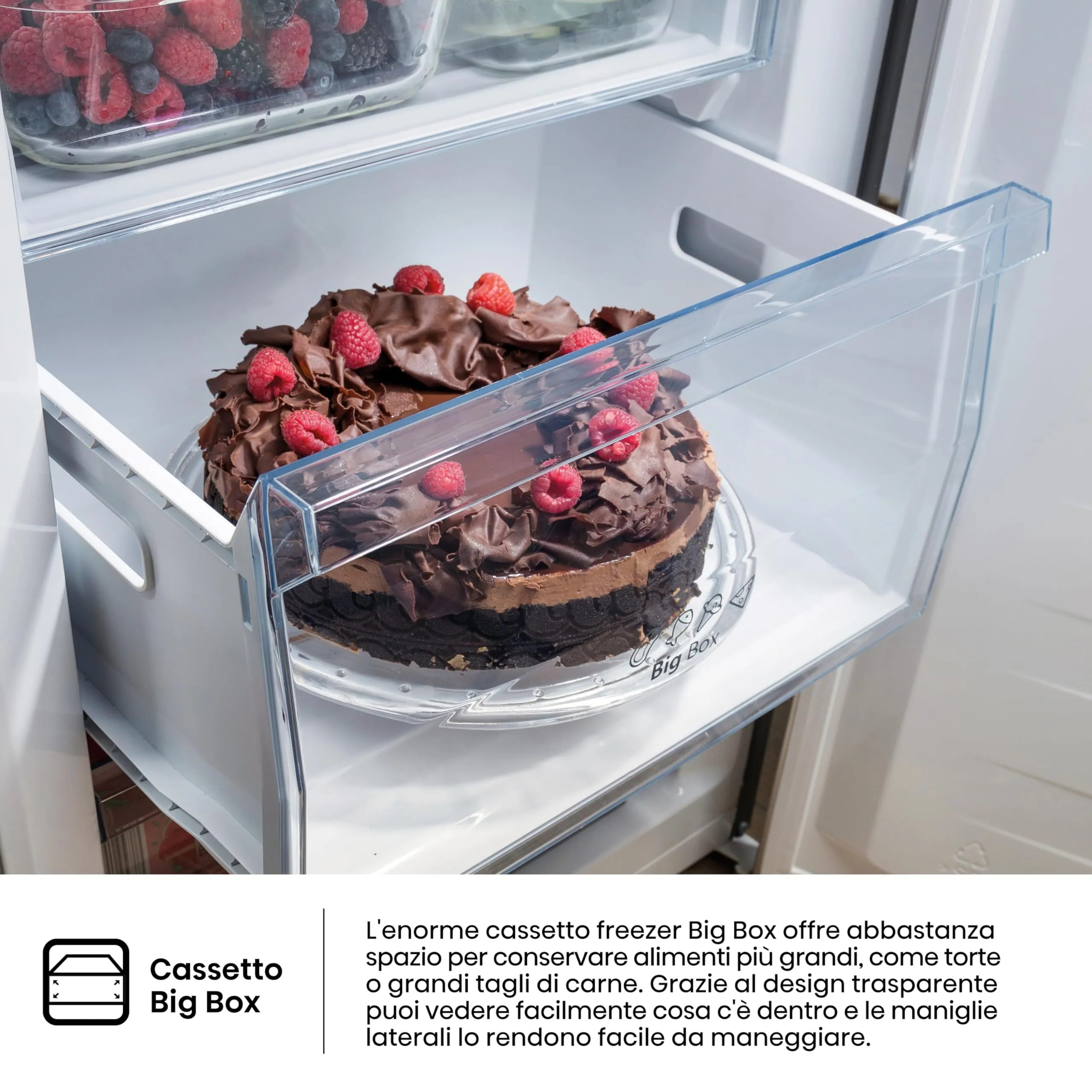 Hisense RB434N4CRE Frigorifero Combinato Total No Frost, Beige, 200x60cm, Classe E, 331 Litri - immagine 4