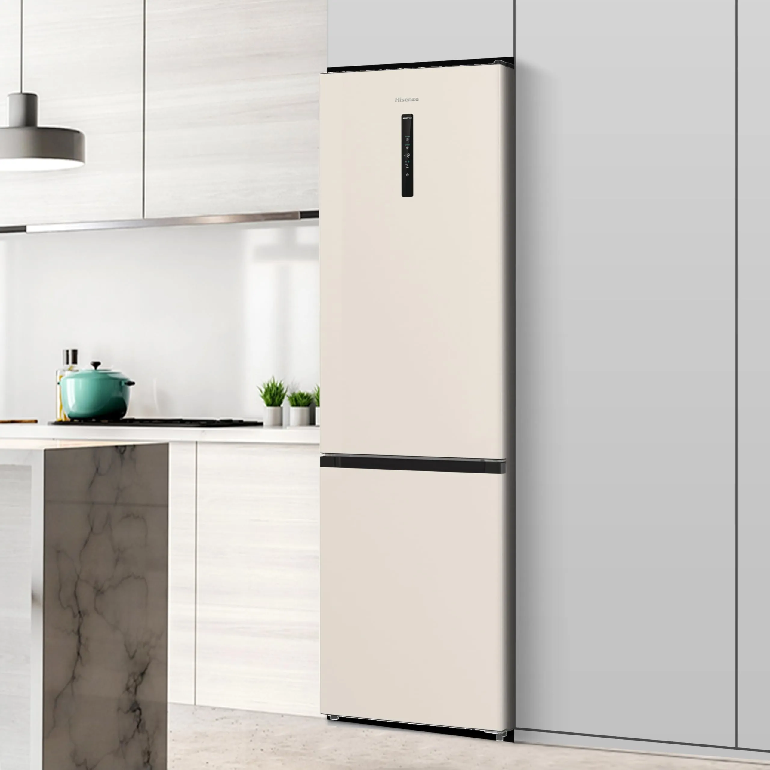 Hisense RB434N4CRE Frigorifero Combinato Total No Frost, Beige, 200x60cm, Classe E, 331 Litri - immagine 10