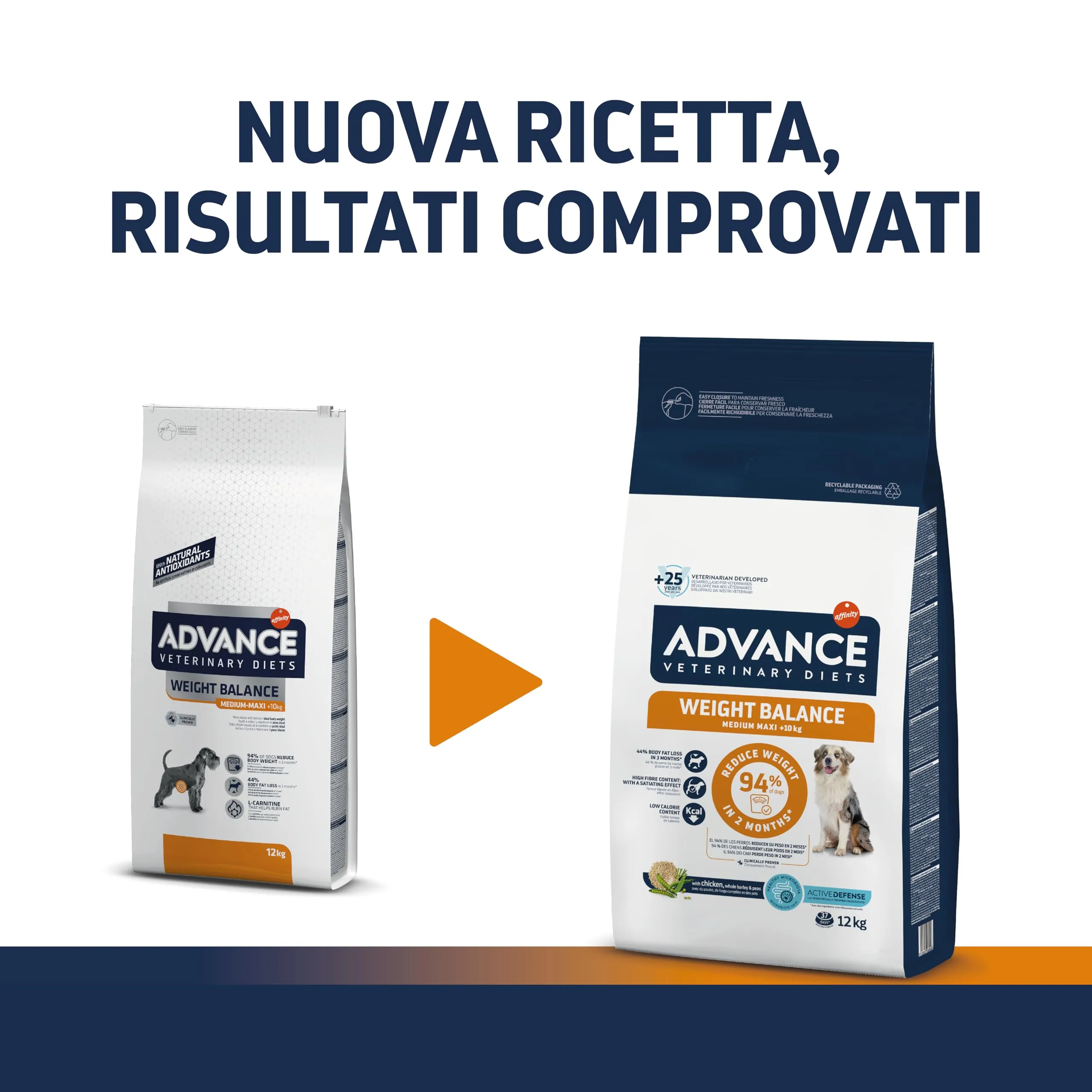 Advance Veterinary Diets Weight Balance Medium-Maxi Dog Food, 12kg - immagine 2