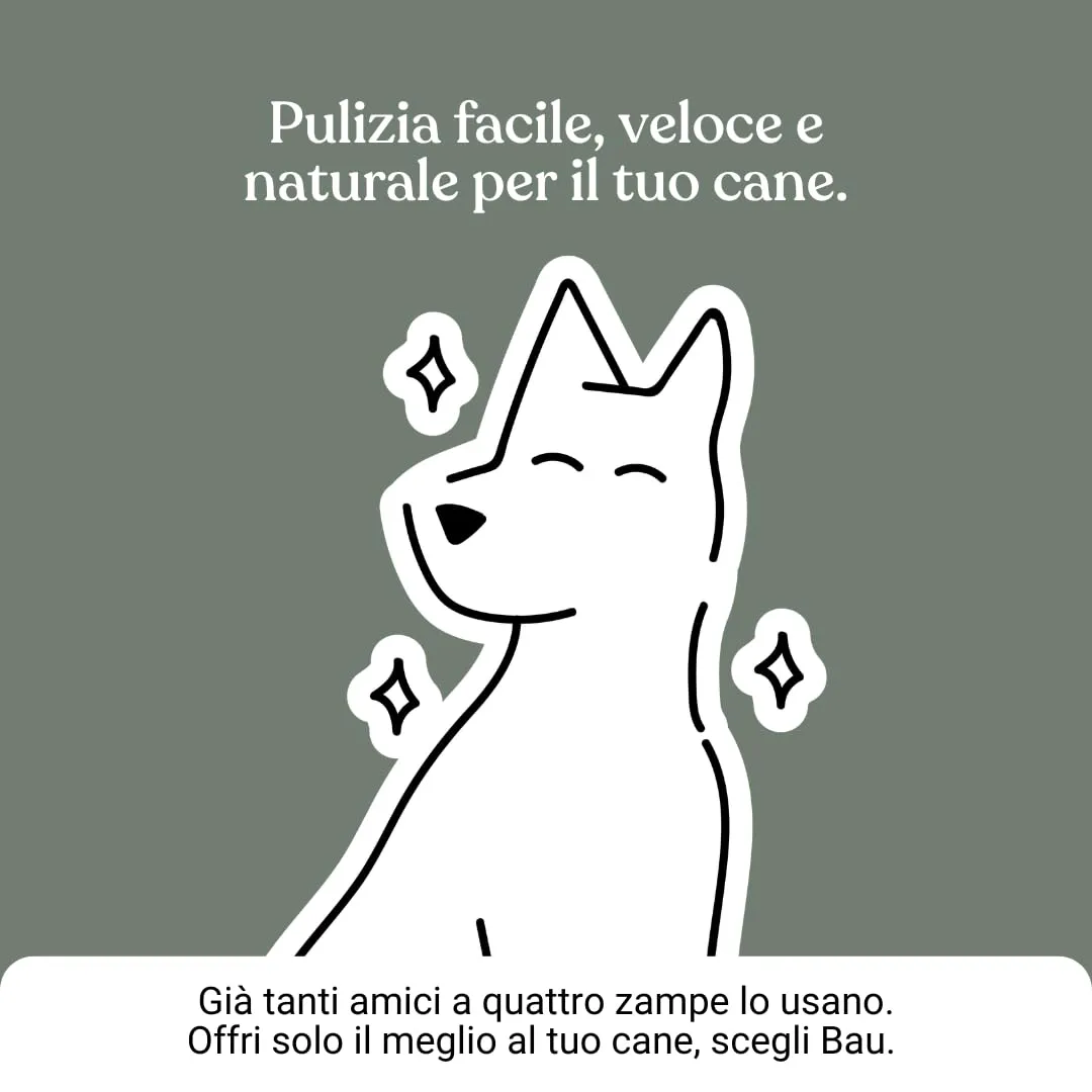Bau Shampoo Secco per Cani, Gel Detergente Senza Risciacquo con Aloe Vera, 250 ml - immagine 10