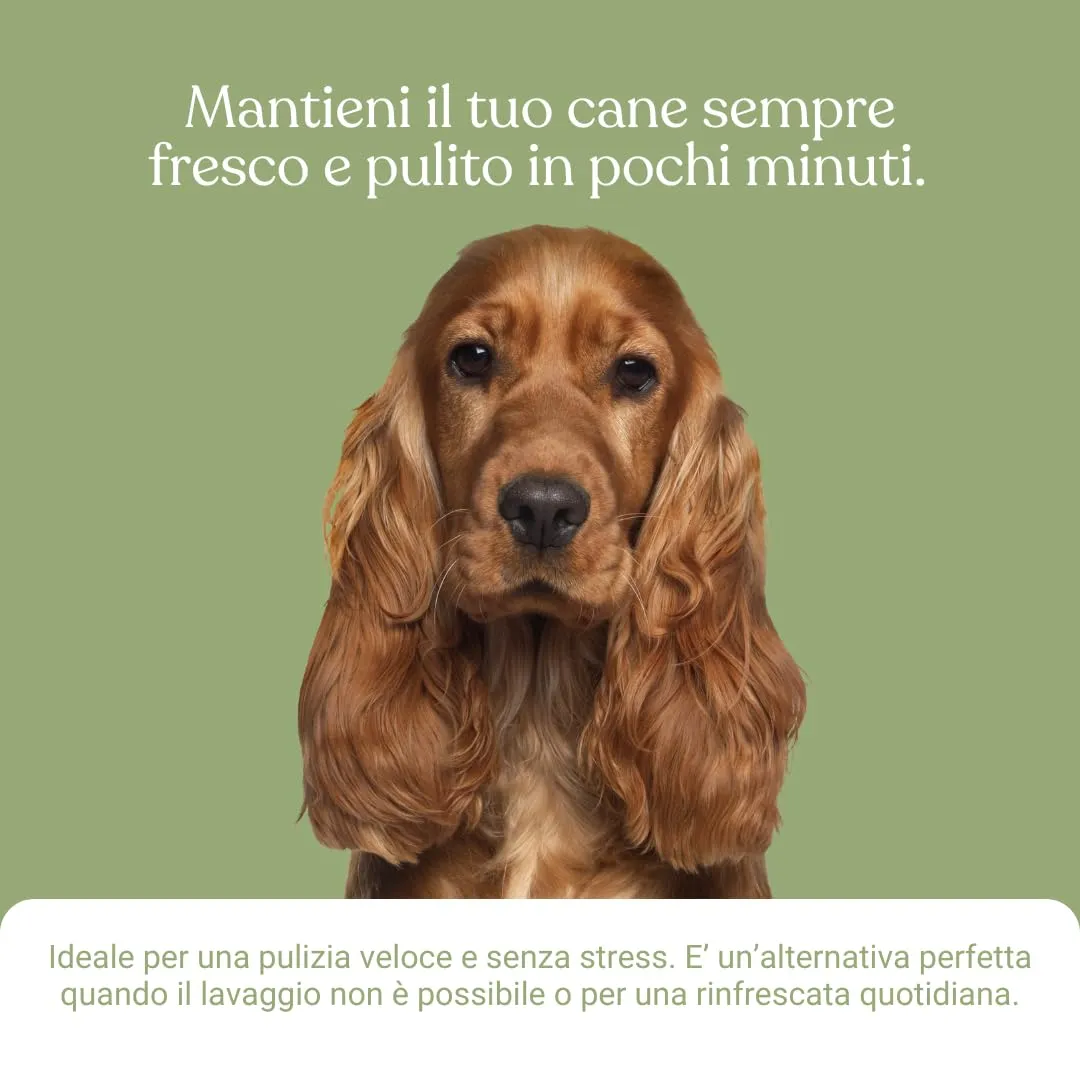 Bau Shampoo Secco per Cani, Gel Detergente Senza Risciacquo con Aloe Vera, Mela, 250 ml - immagine 5