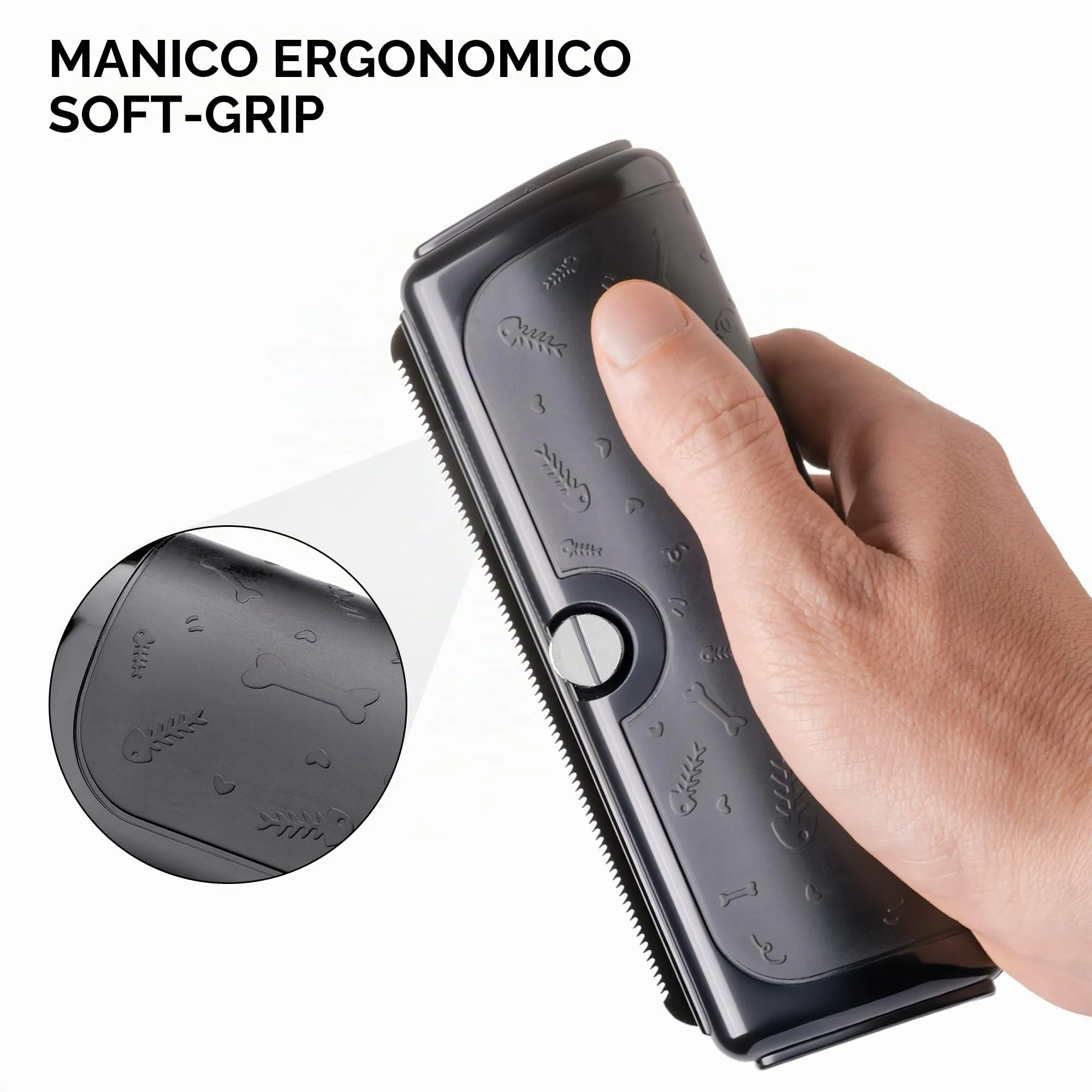 PetPog Slanatore per Gatti e Cani, Pelo Corto e Medio, Nero - immagine 5
