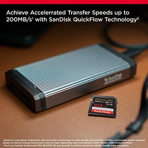 SanDisk Extreme PRO 1TB SDXC SD Card V30 UHS-I - immagine 2