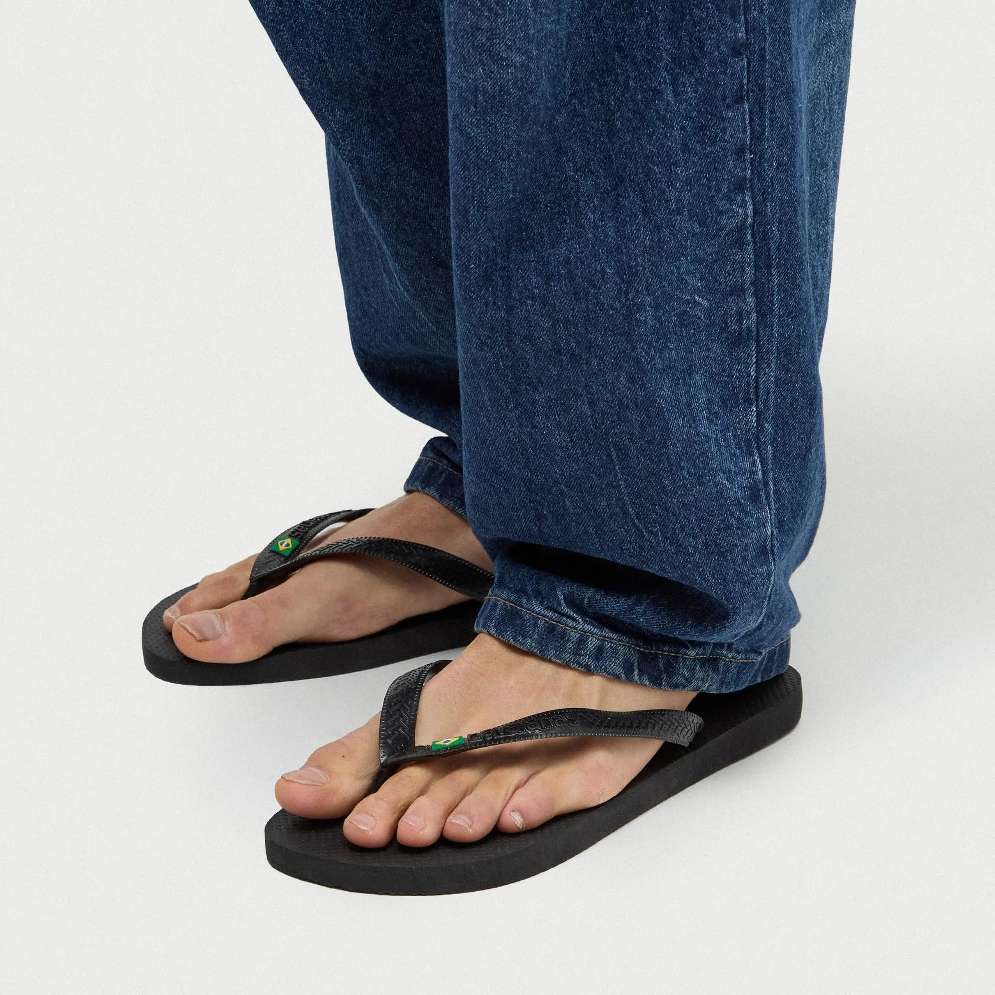 Havaianas Top Brasil Unisex Flip Flops Black 39 EU - immagine 2