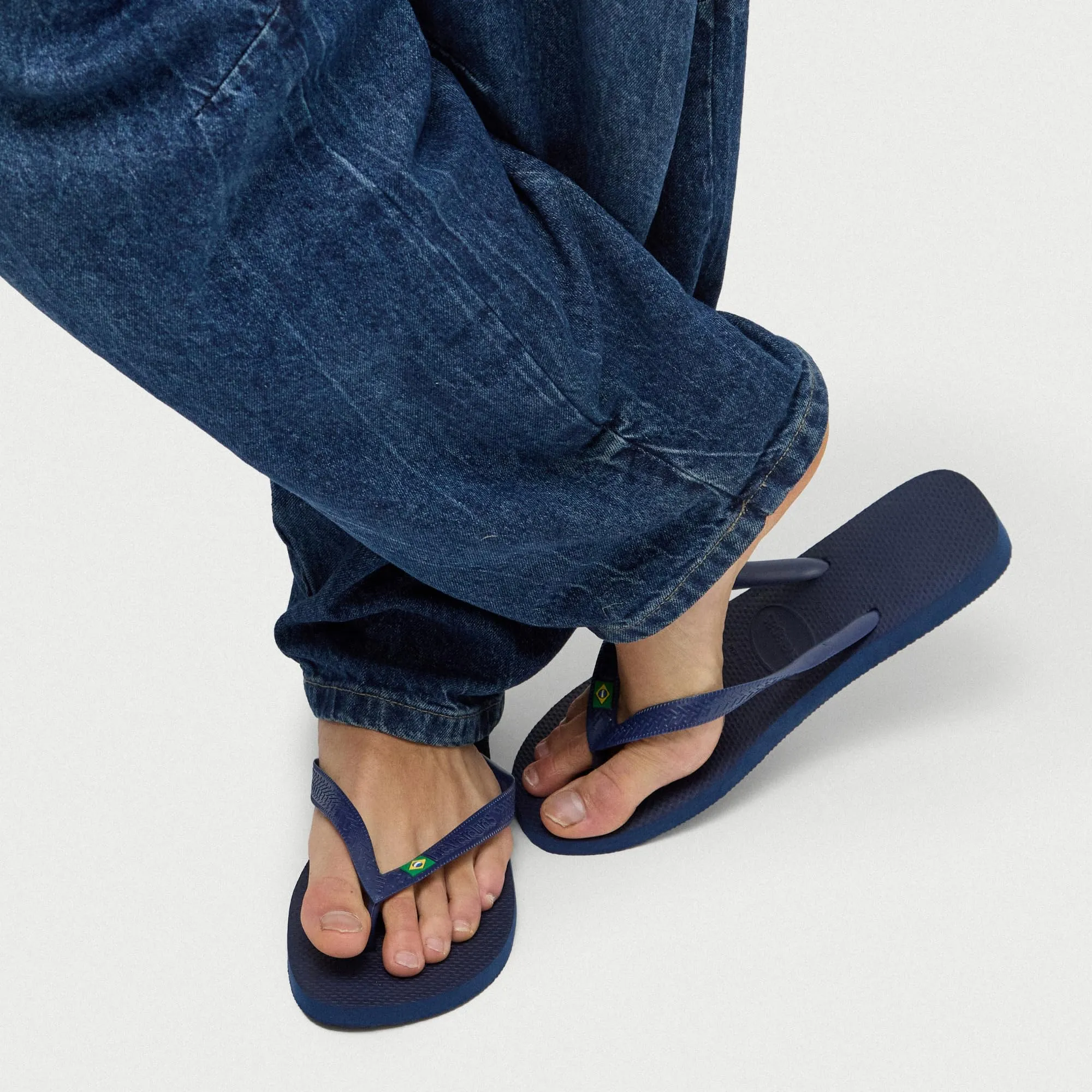 Havaianas Top Brasil Unisex Flip Flops - Navy Blue, 39 EU - immagine 2