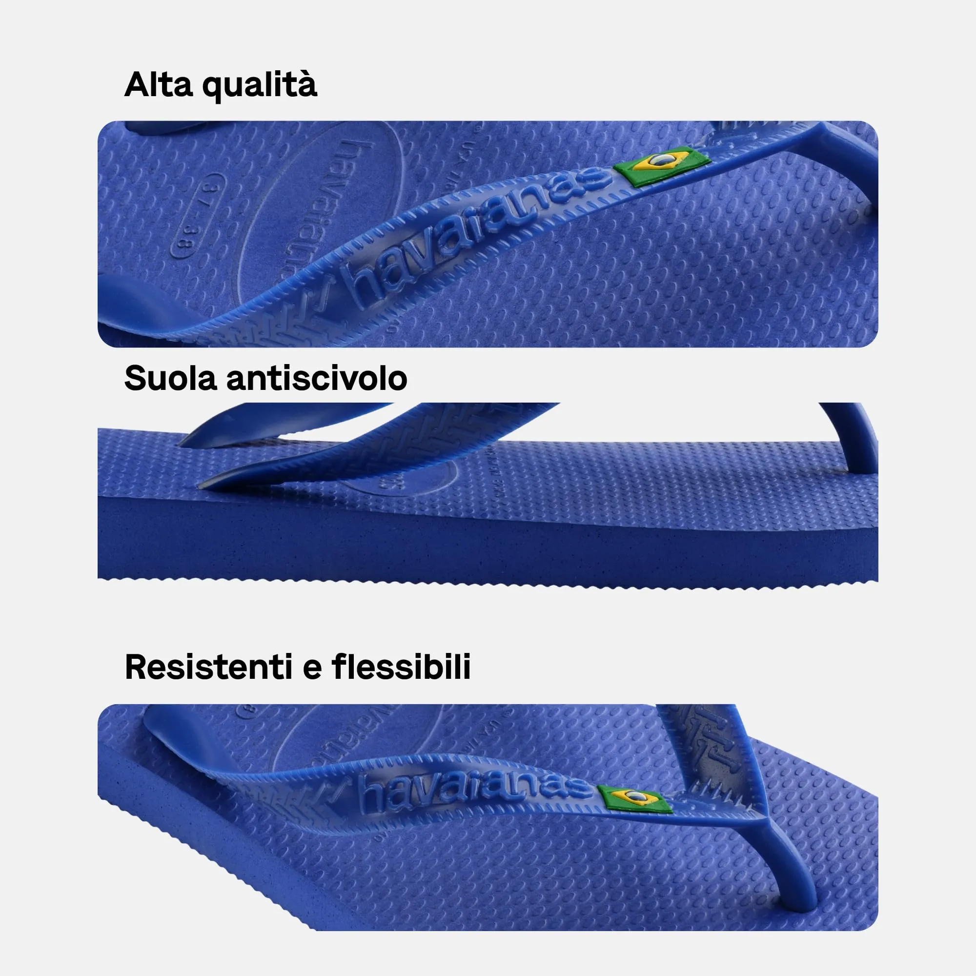 Havaianas Top Brasil Unisex Flip Flops Marine Blue 41 EU - immagine 6