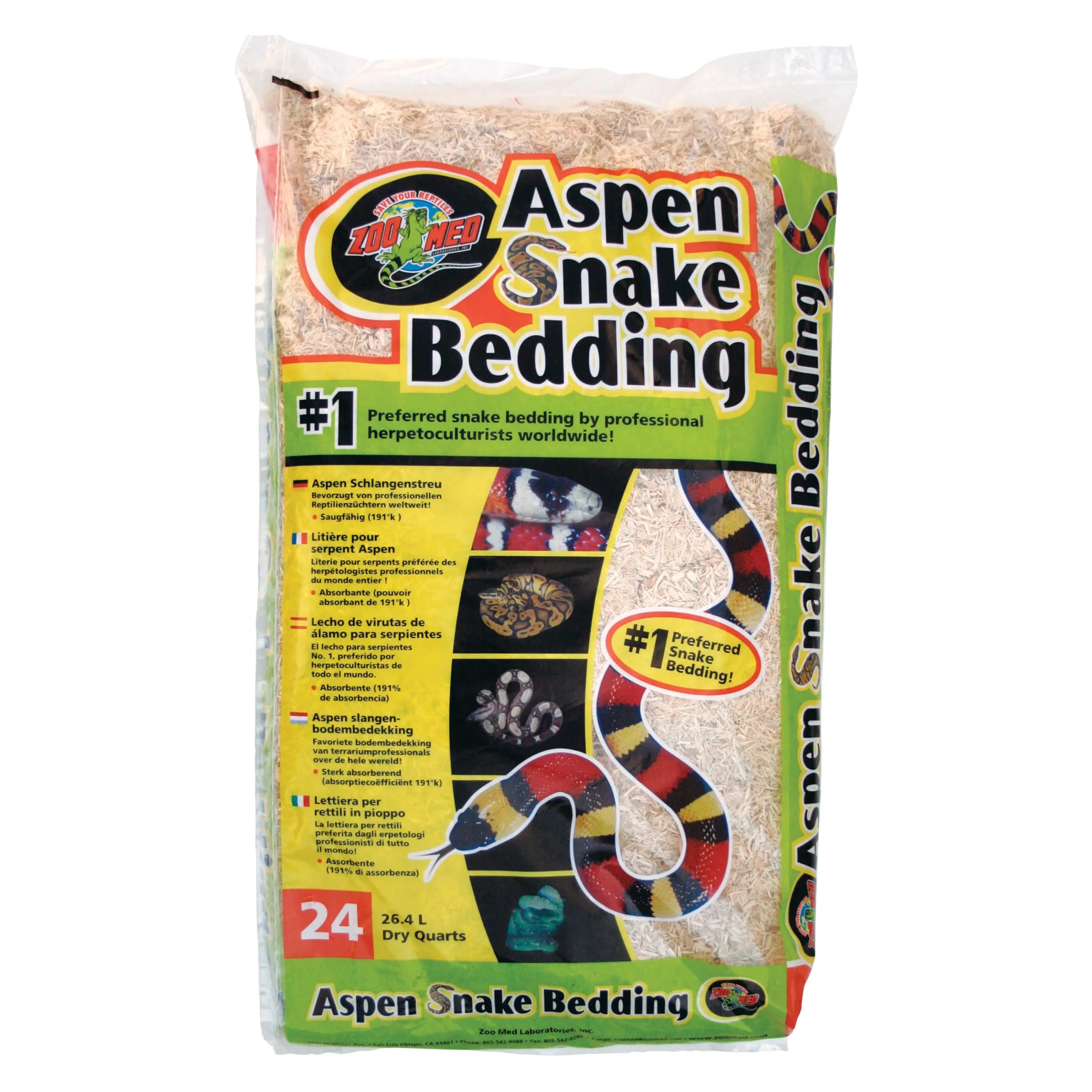 Zoo Med Aspen Snake Lettiera per Rettili, 26,4 L - immagine 1