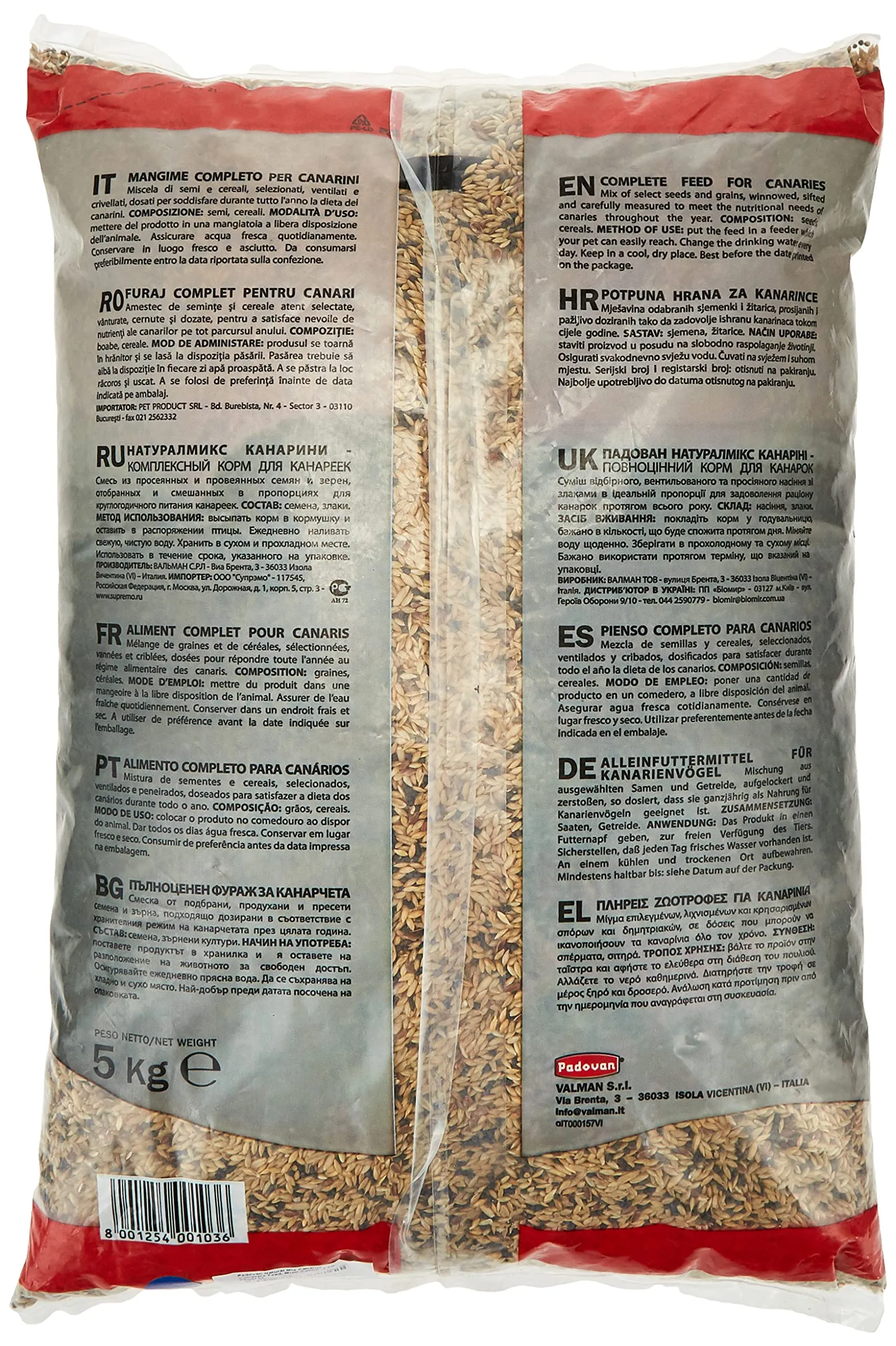 Padovan Naturalmix Canarini - Alimento Completo per Canarini - 5 kg - immagine 2
