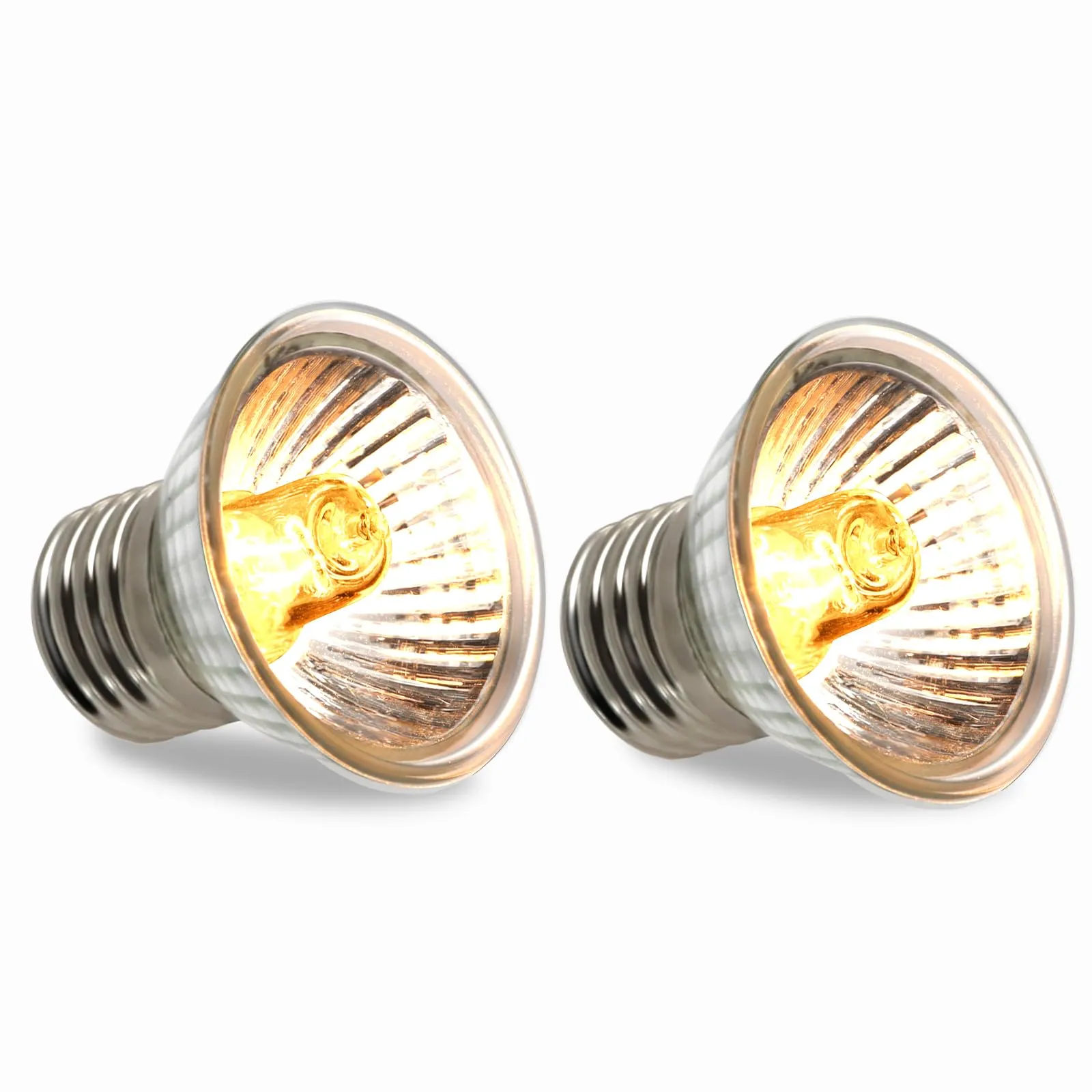 Caldarax Lampadina di Riscaldamento per Rettili UVA UVB E27 50W, 2 pezzi - immagine 1