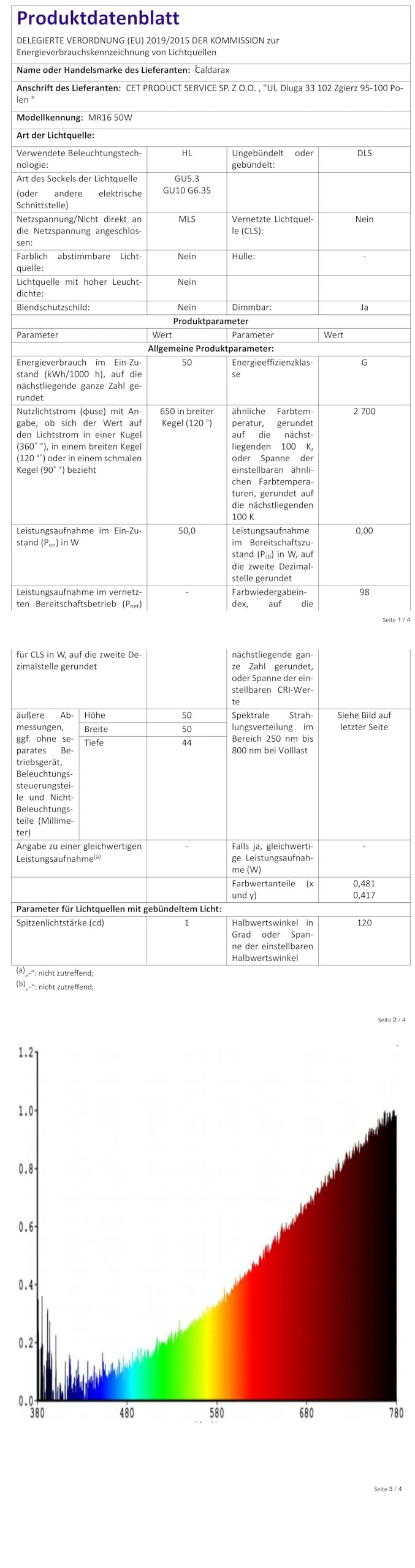Caldarax Lampadina di Riscaldamento per Rettili UVA UVB E27 50W, 2 pezzi - immagine 8