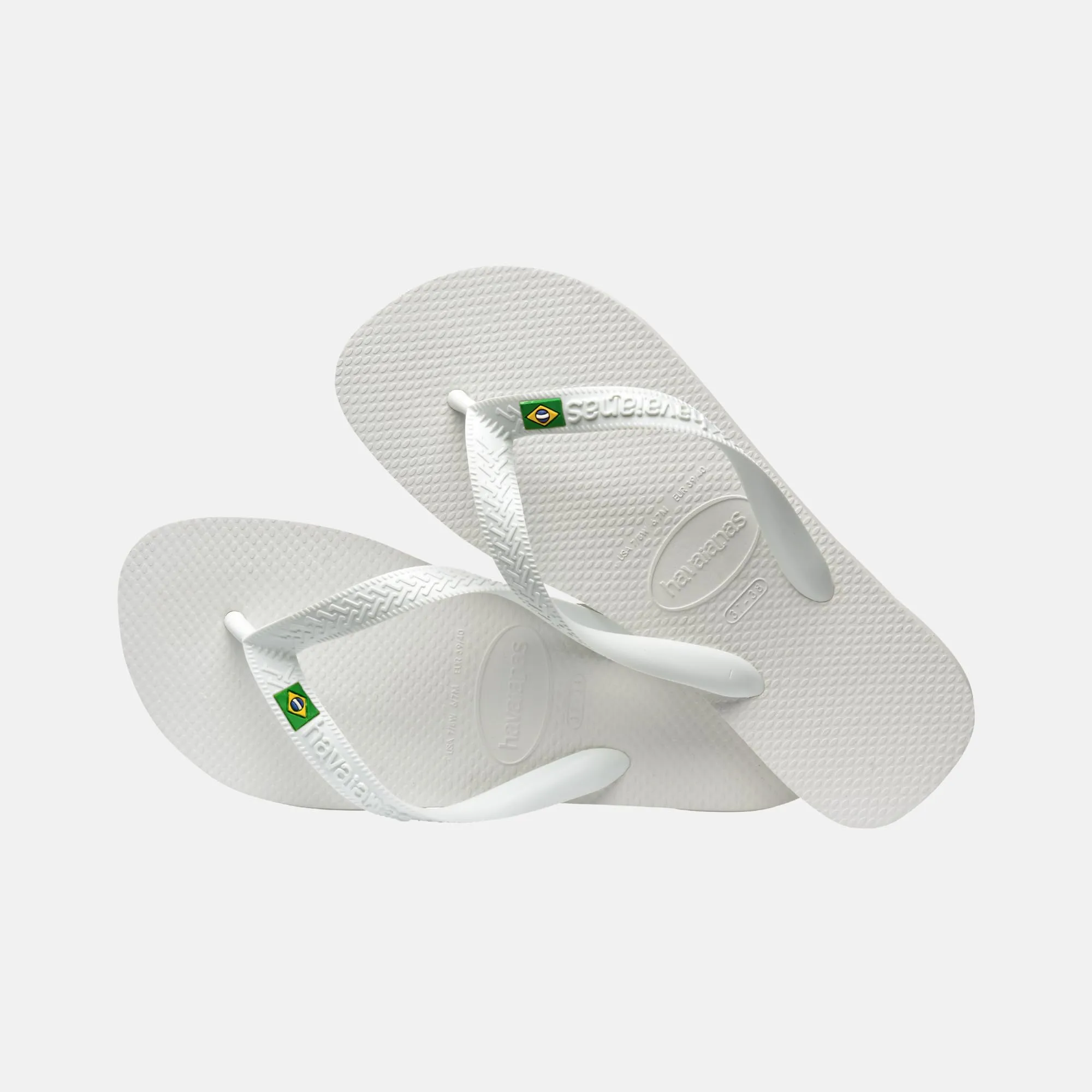Havaianas Top Brasil Unisex Flip Flops - White, 39 EU - immagine 4