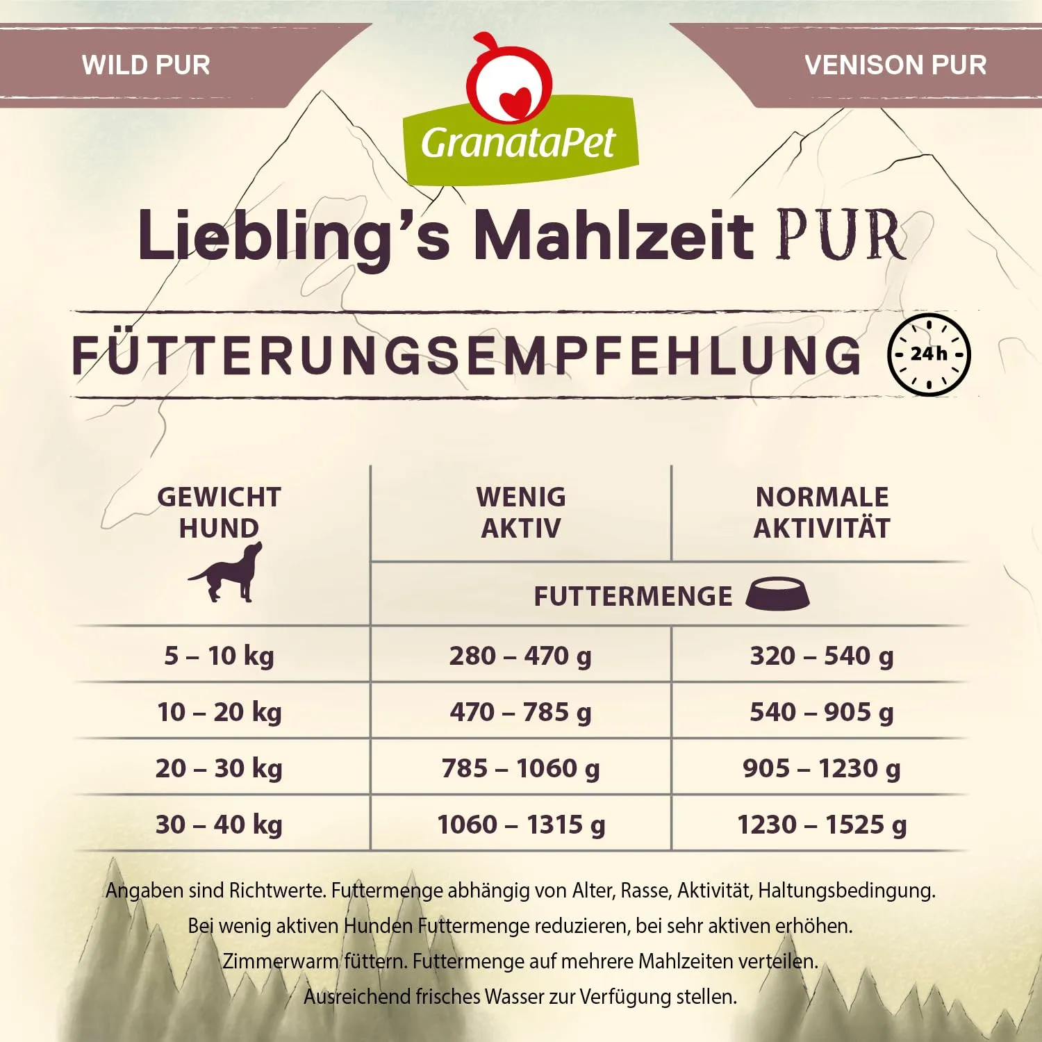 GranataPet Liebling's Mahlzeit Pur Wild, 6 x 800g - immagine 6