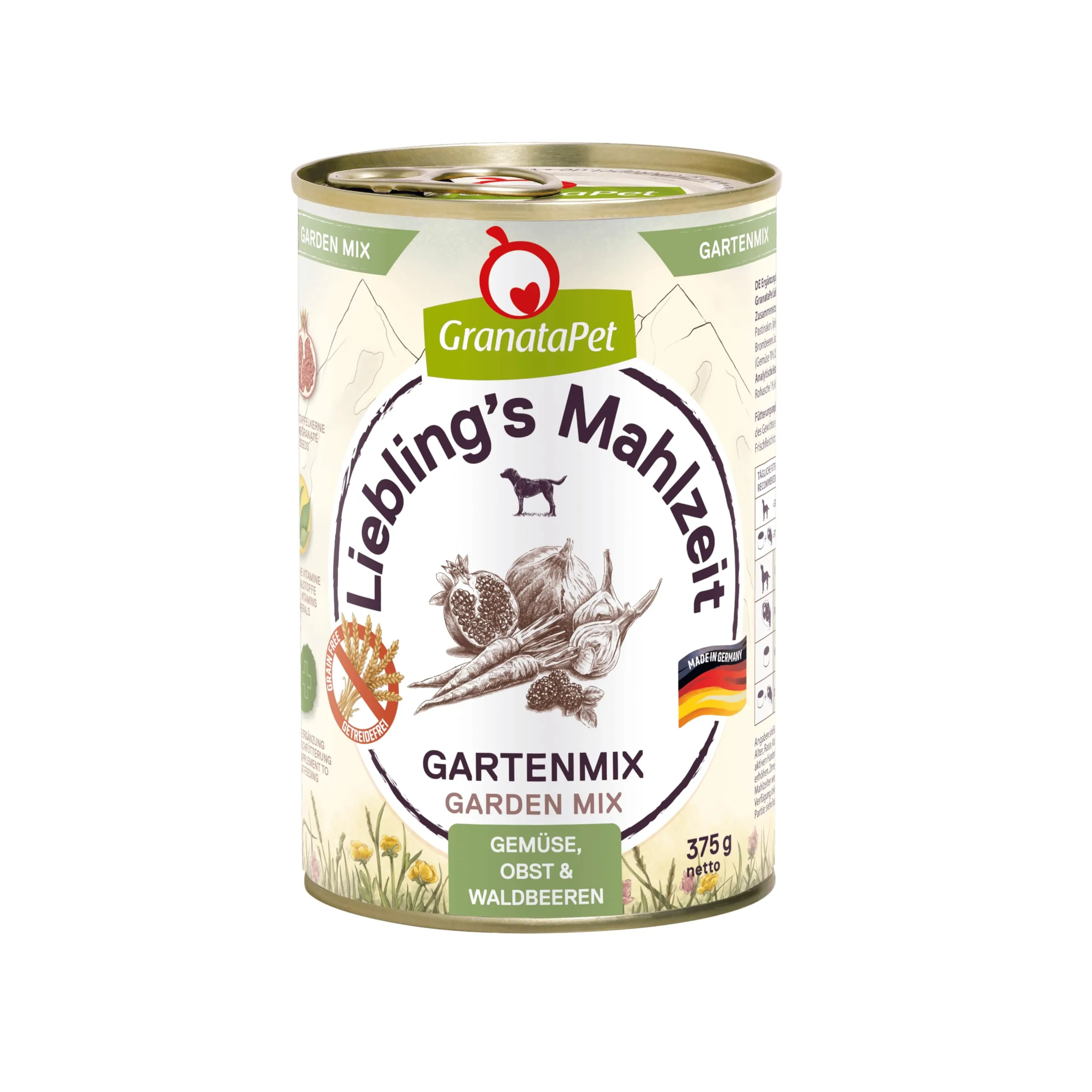 GranataPet Liebling's Mahlzeit Gartenmix, 6 x 375 g - immagine 1