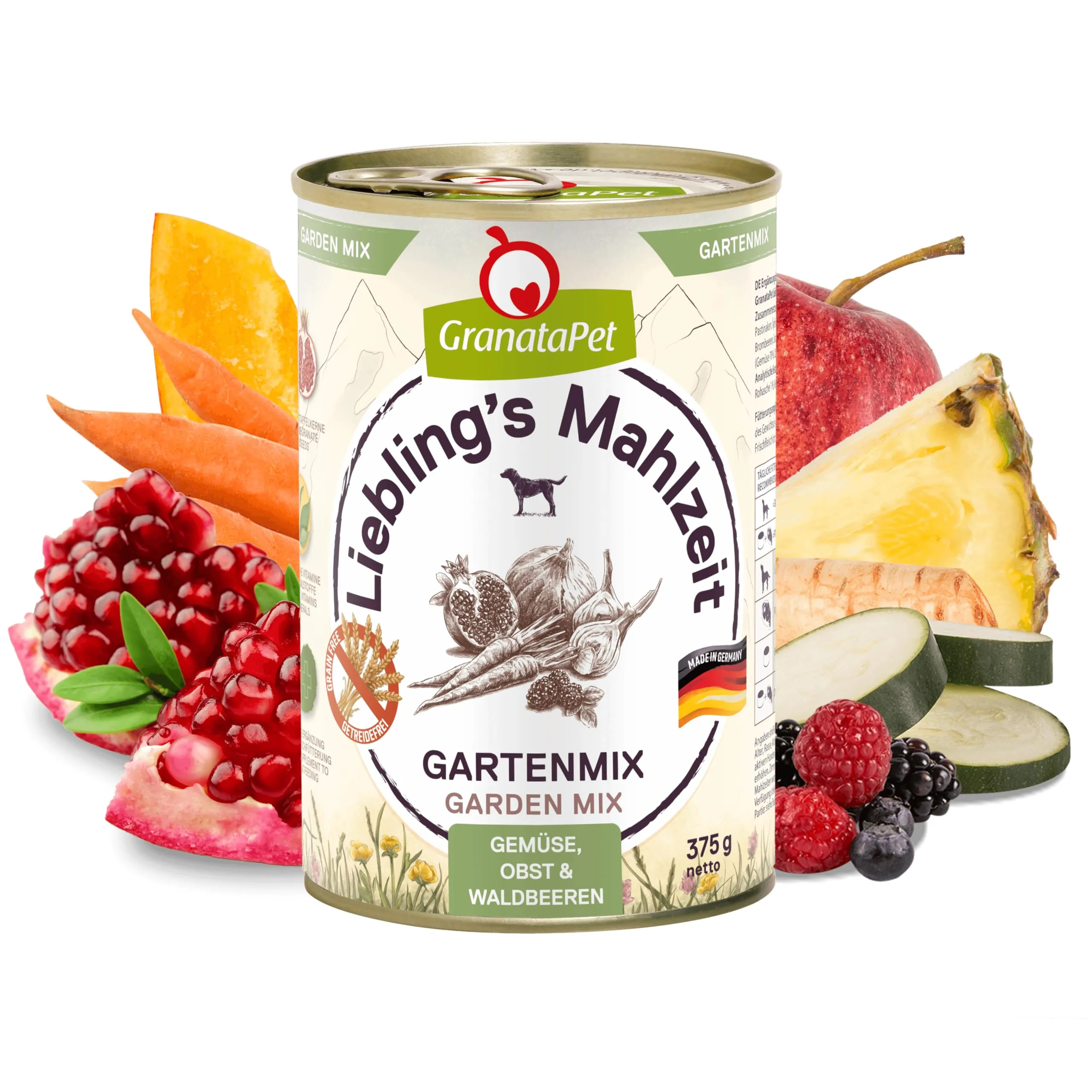 GranataPet Liebling's Mahlzeit Gartenmix, 6 x 375 g - immagine 2