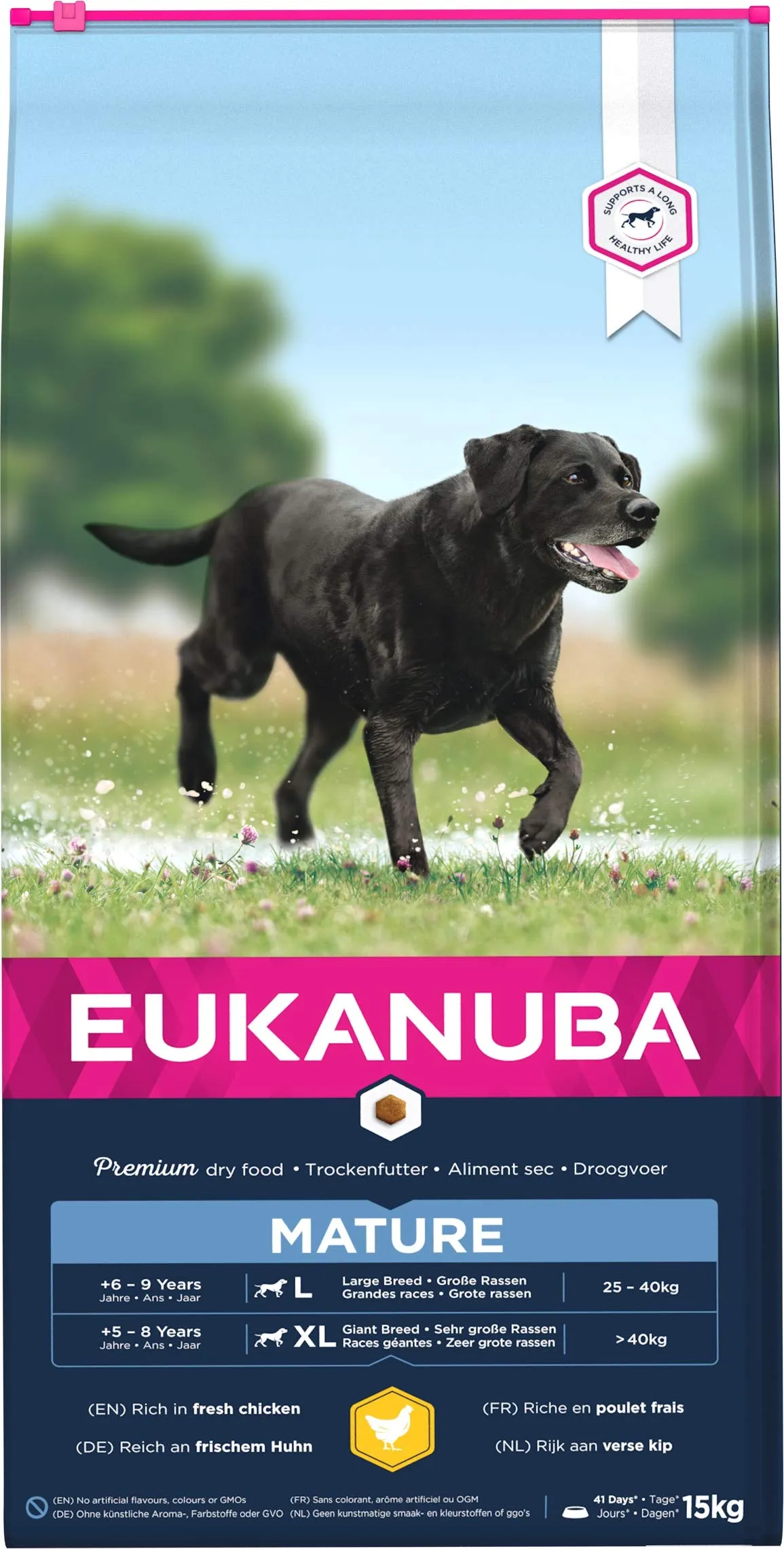 Eukanuba Cibo per cani con pollo fresco per razze di taglia grande mature, 15 kg - immagine 6