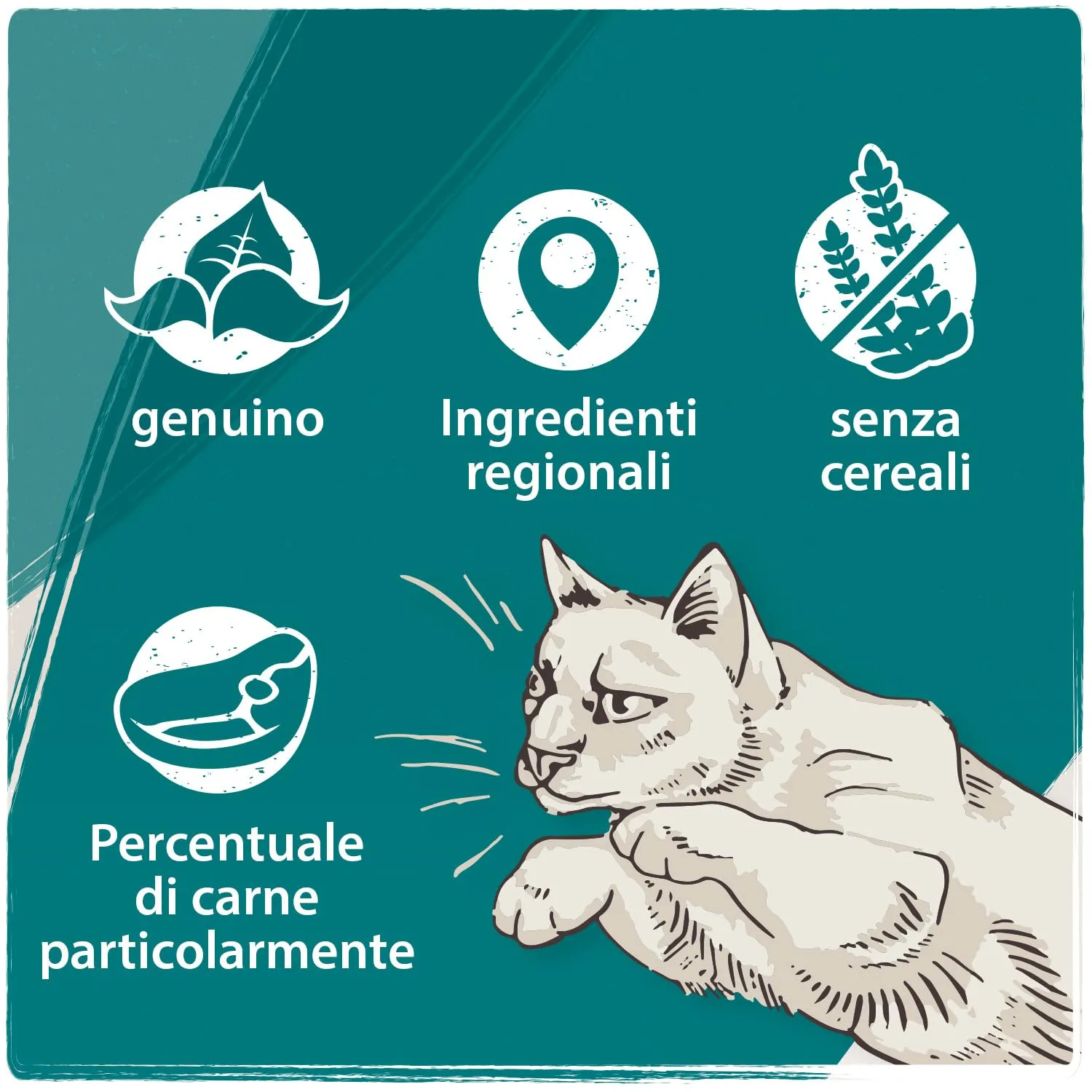 VenandiAnimal Mangime per Gatti Premium Tacchino Mono-Proteina Senza Cereali 12 x 125 g - immagine 4