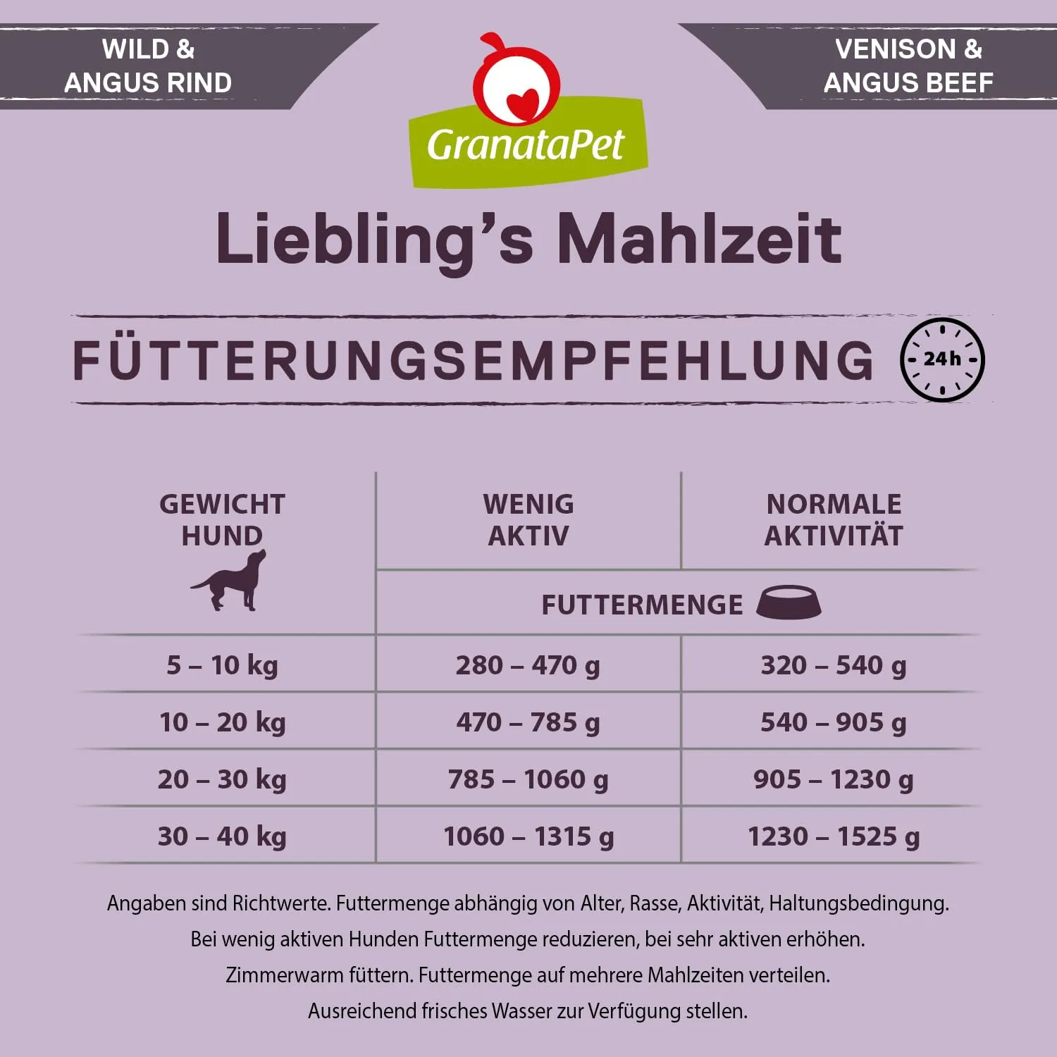 GranataPet Liebling's Mahlzeit Selvaggina e Manzo Angus, 6 x 800g - immagine 7