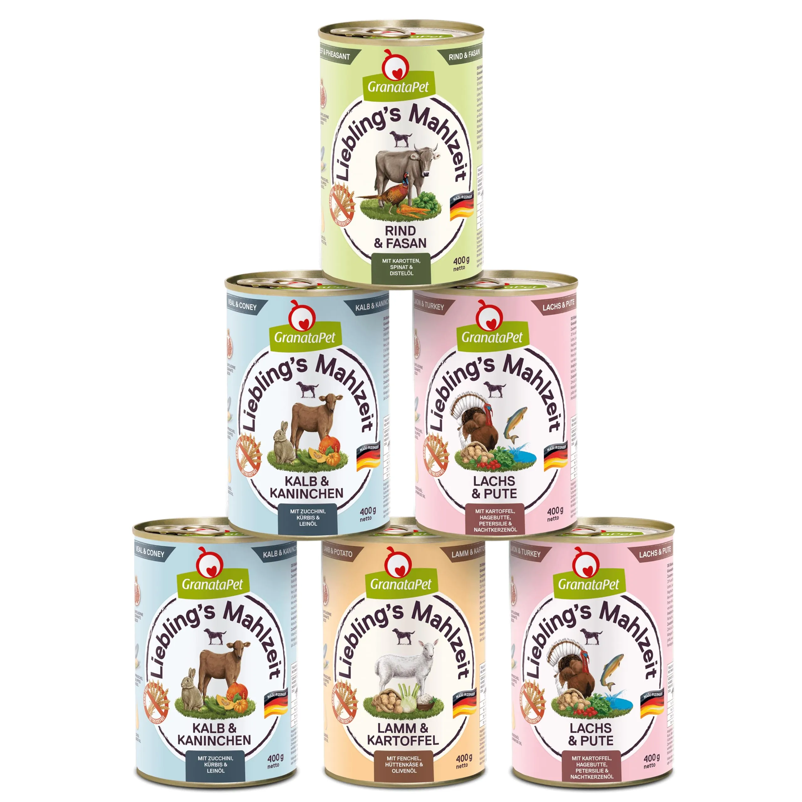 GranataPet Liebling's Mahlzeit Multipack 6 x 400g - immagine 1
