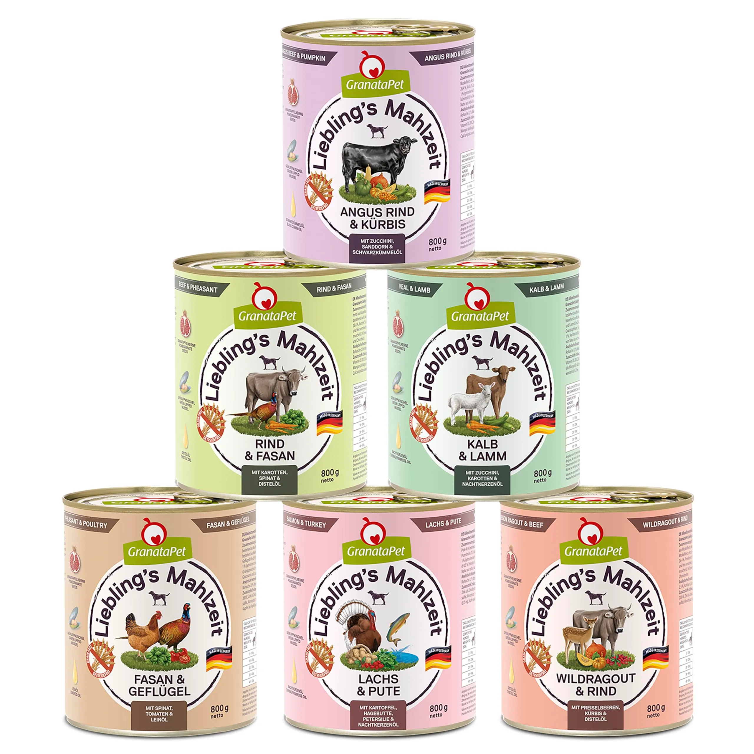 GranataPet Liebling's Mahlzeit Multipack, 6 x 800g - immagine 1