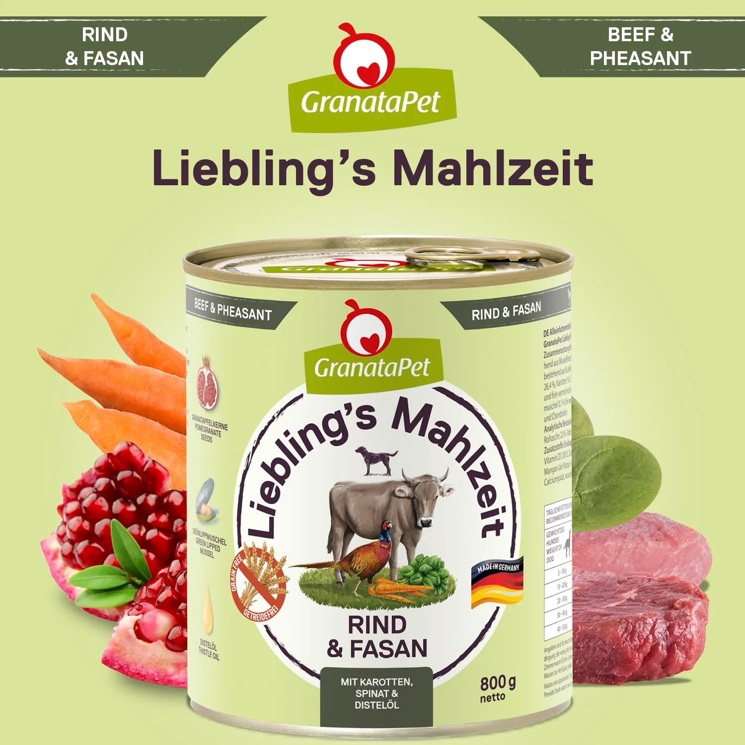 GranataPet Liebling's Mahlzeit Multipack, 6 x 800g - immagine 3