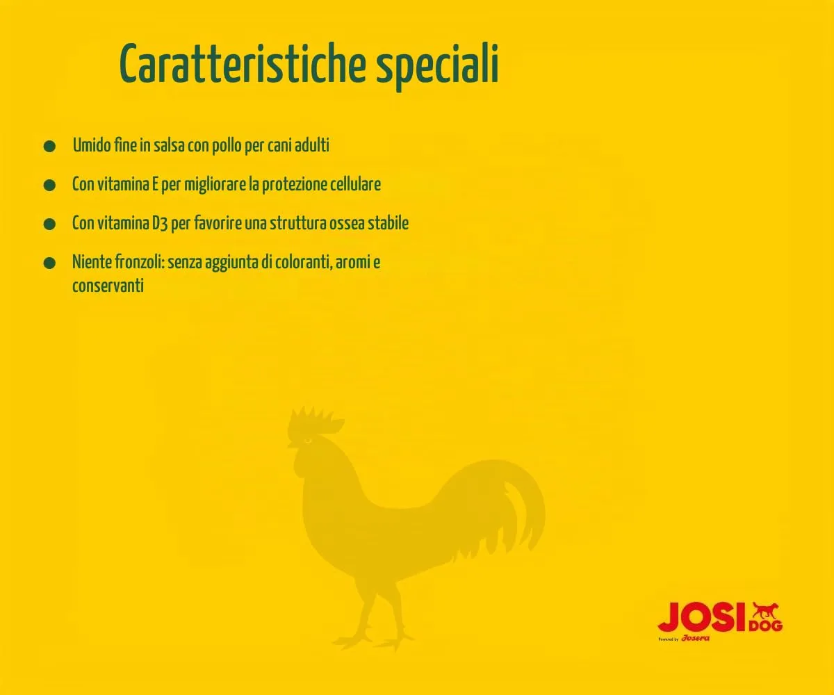 JosiDog Pollo in salsa per cani adulti, 12 x 415 g - immagine 3