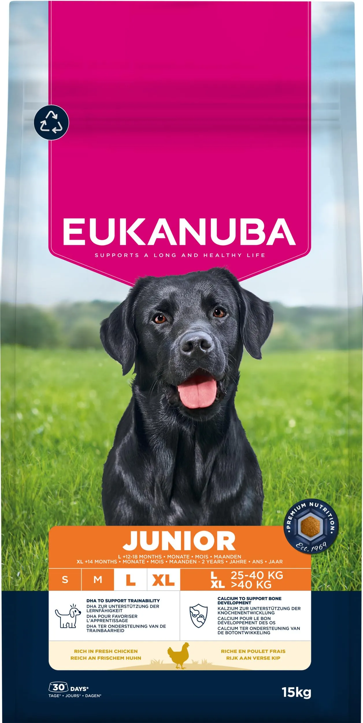 Eukanuba Crocchette per cuccioli taglia grande con pollo fresco, 15 kg - immagine 11