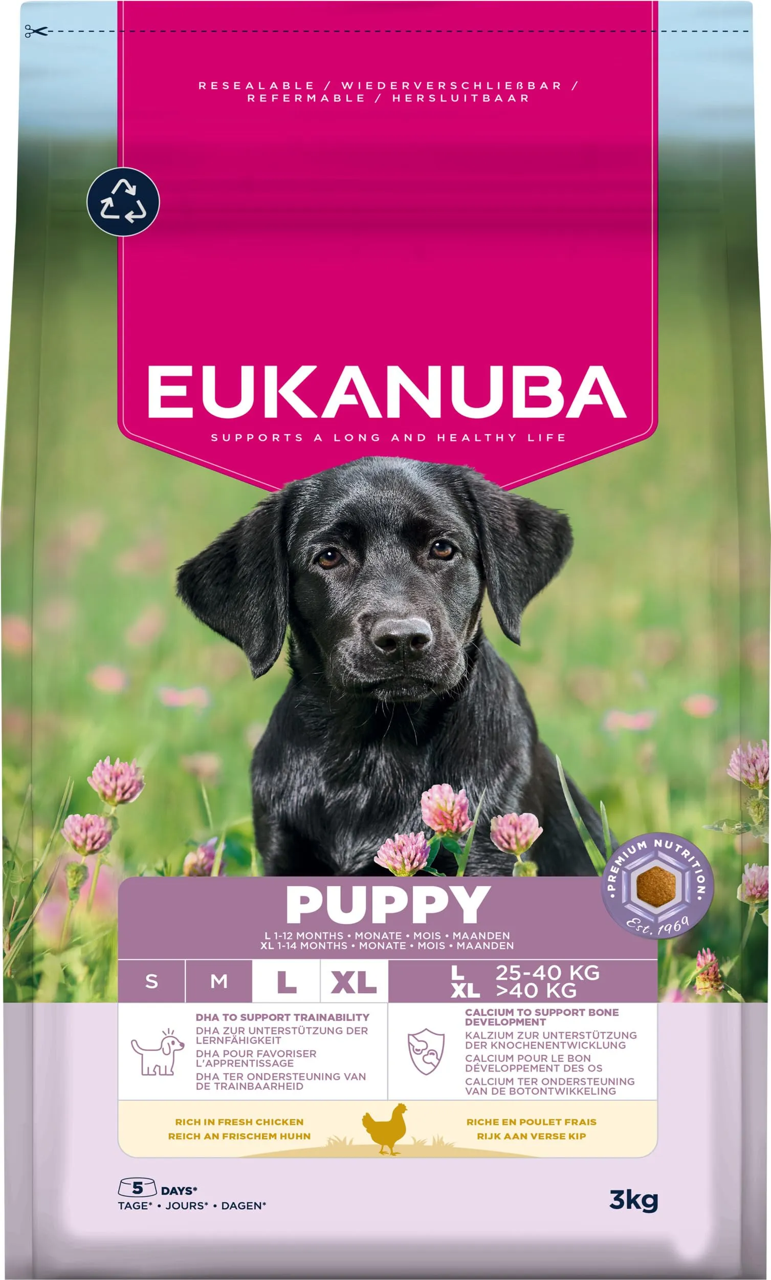 Eukanuba Crocchette per cuccioli taglia grande con pollo fresco, 3 kg - immagine 11