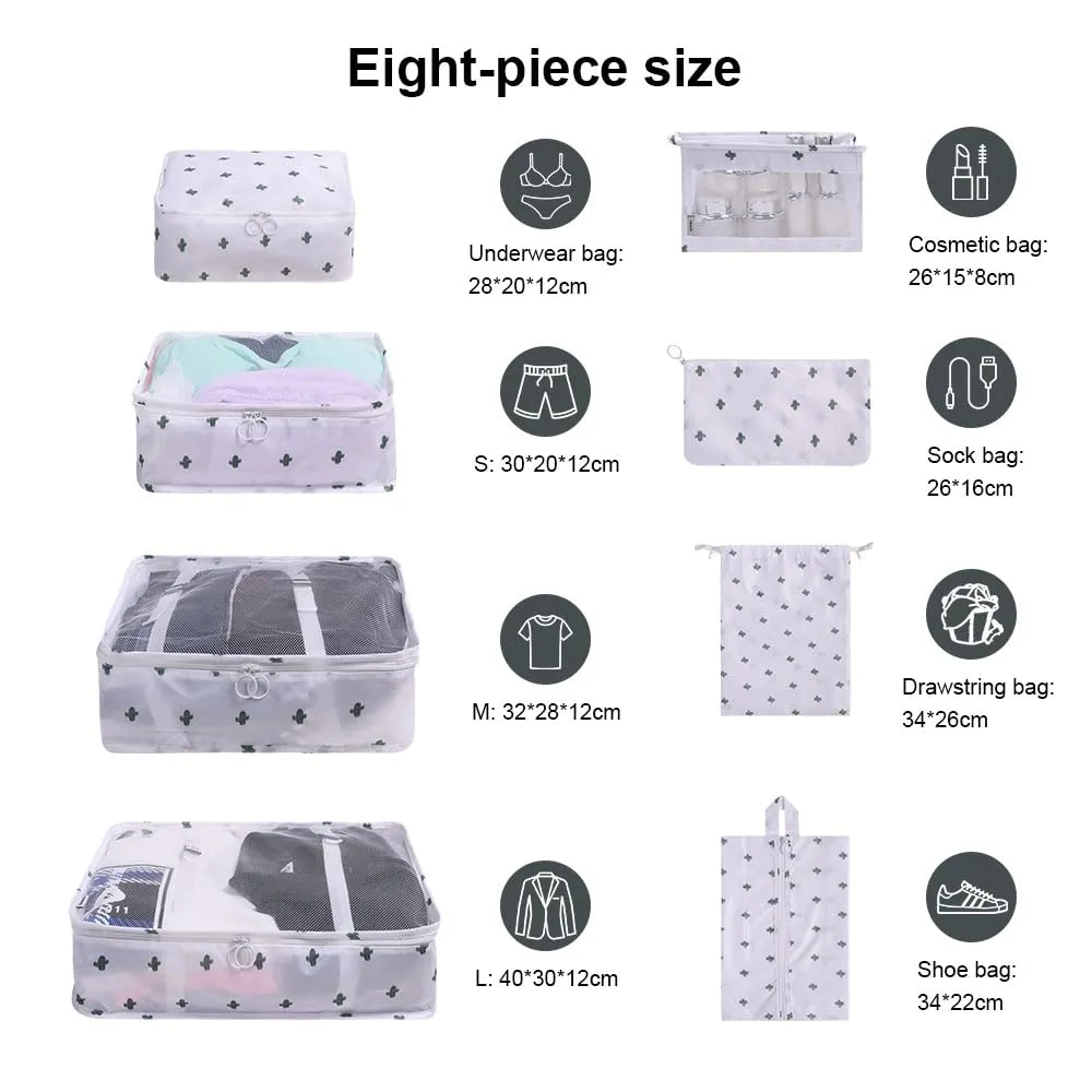 OSDUE Organizer Valigia, Set 8 Pezzi Accessori Viaggio - immagine 2