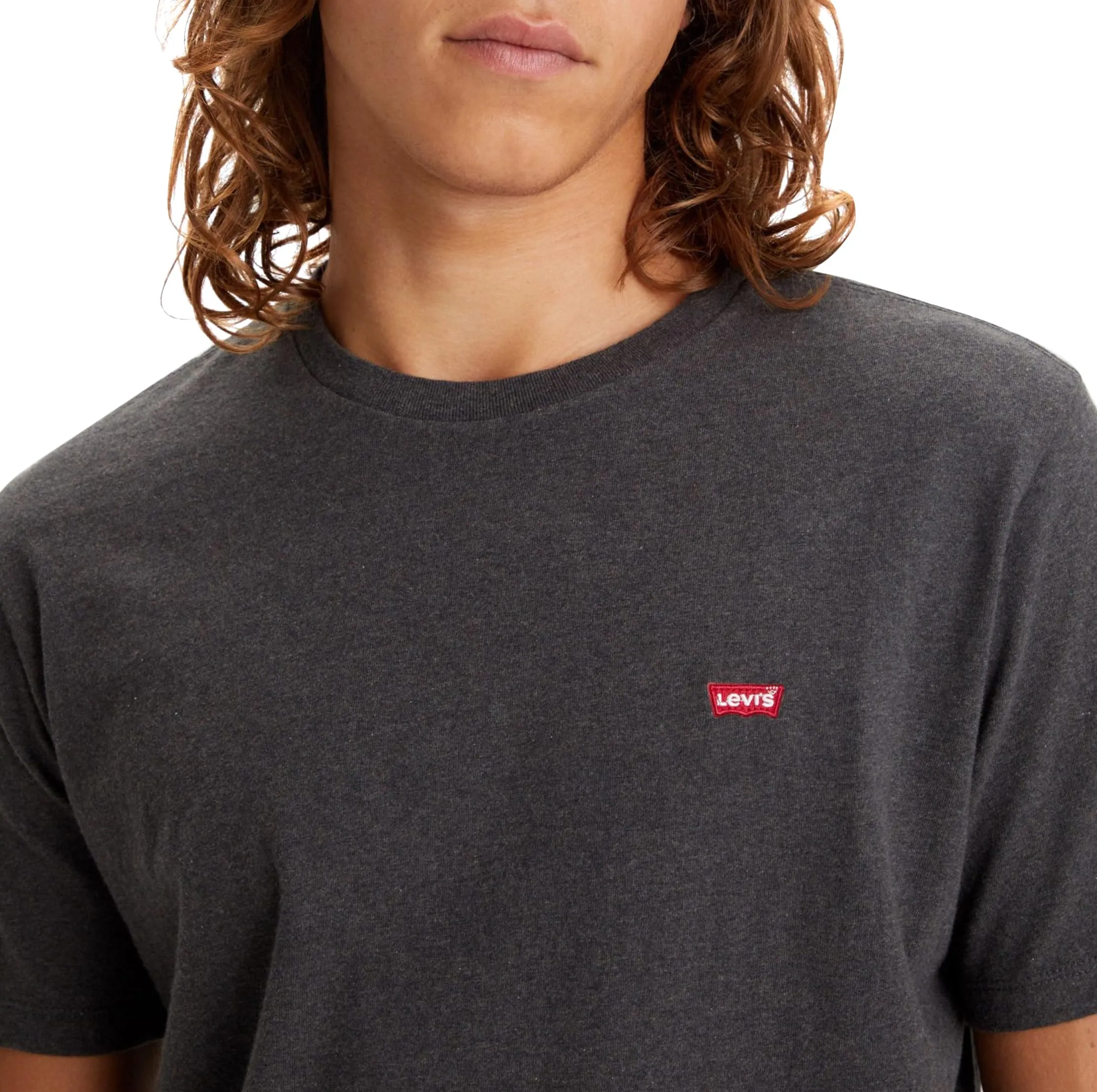 Levi's Original Housemark Tee, Dark Charcoal Heather Dkr, L - immagine 8