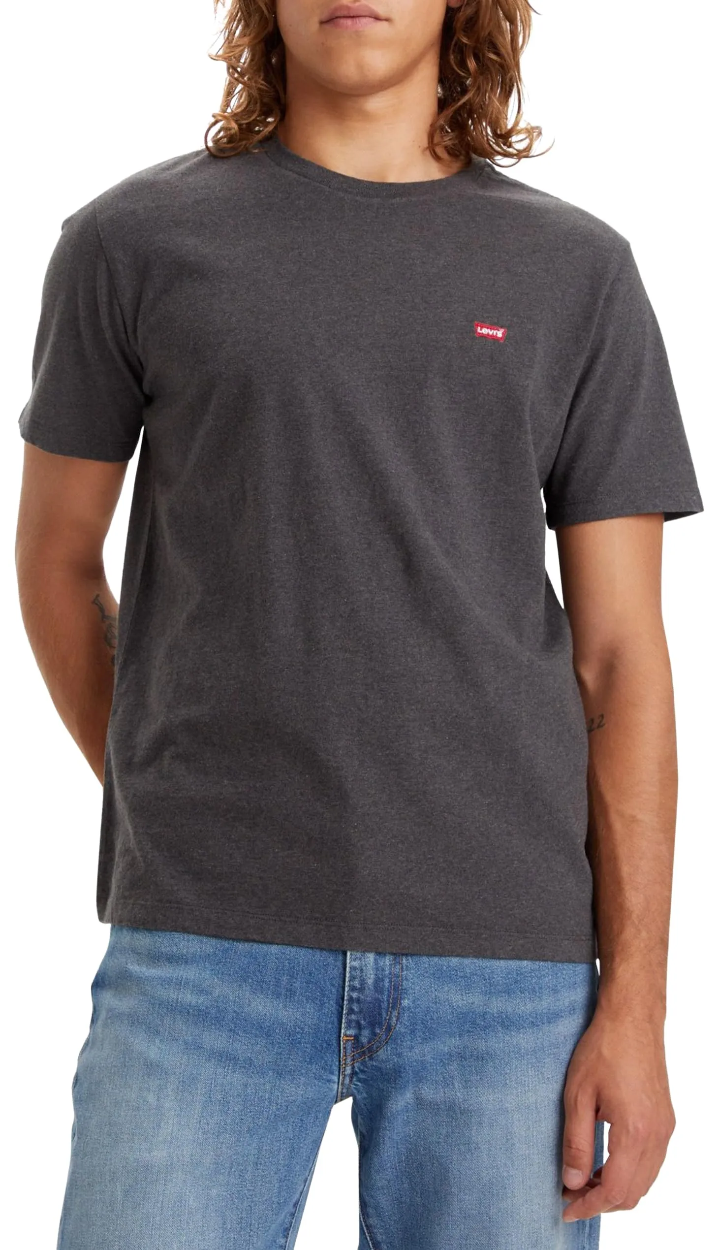 Levi's Original Housemark Tee - Dark Charcoal Heather Dkr, M - immagine 5