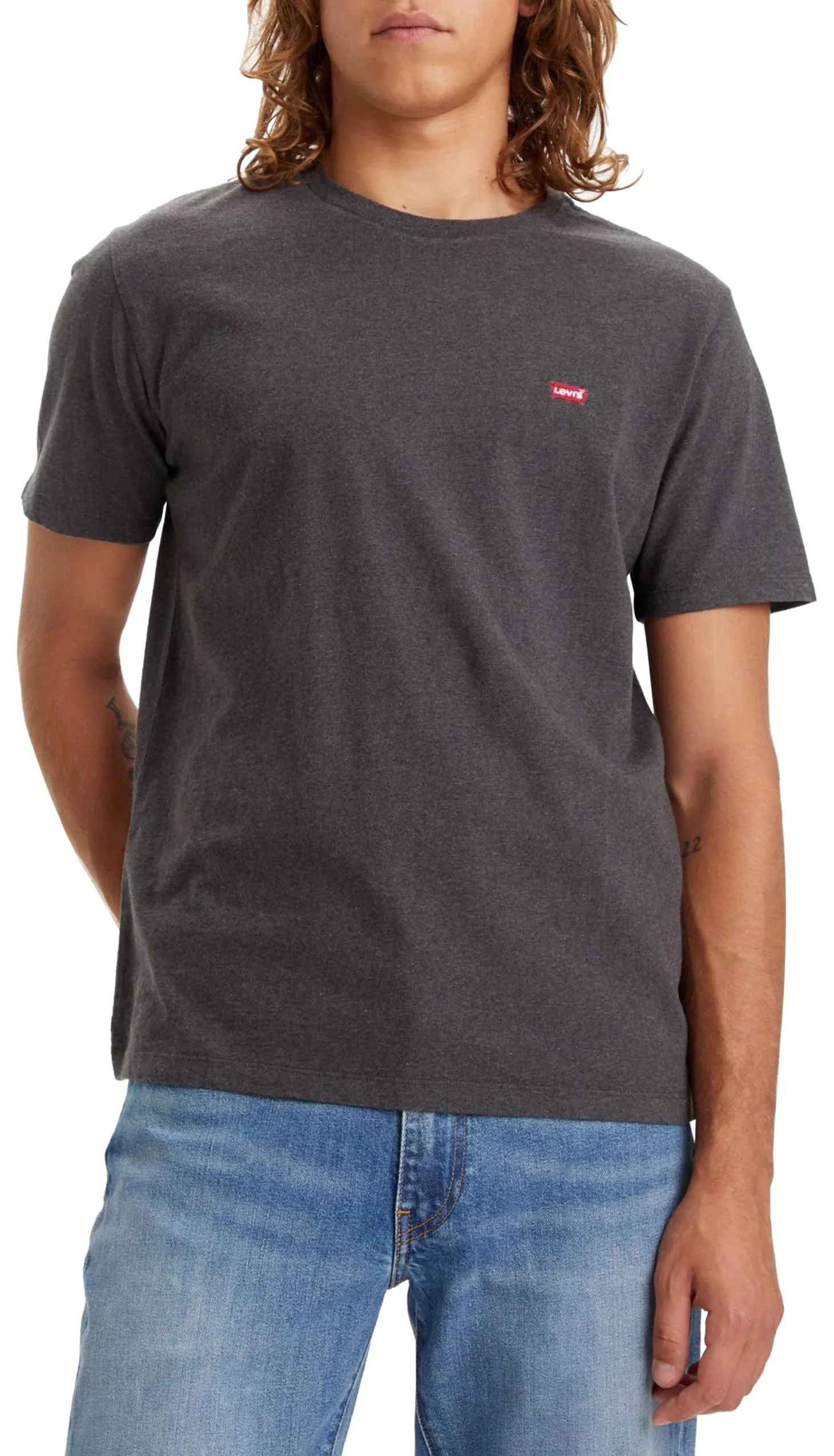 Levi's Original Housemark Tee - Dark Charcoal Heather Dkr, M - immagine 7