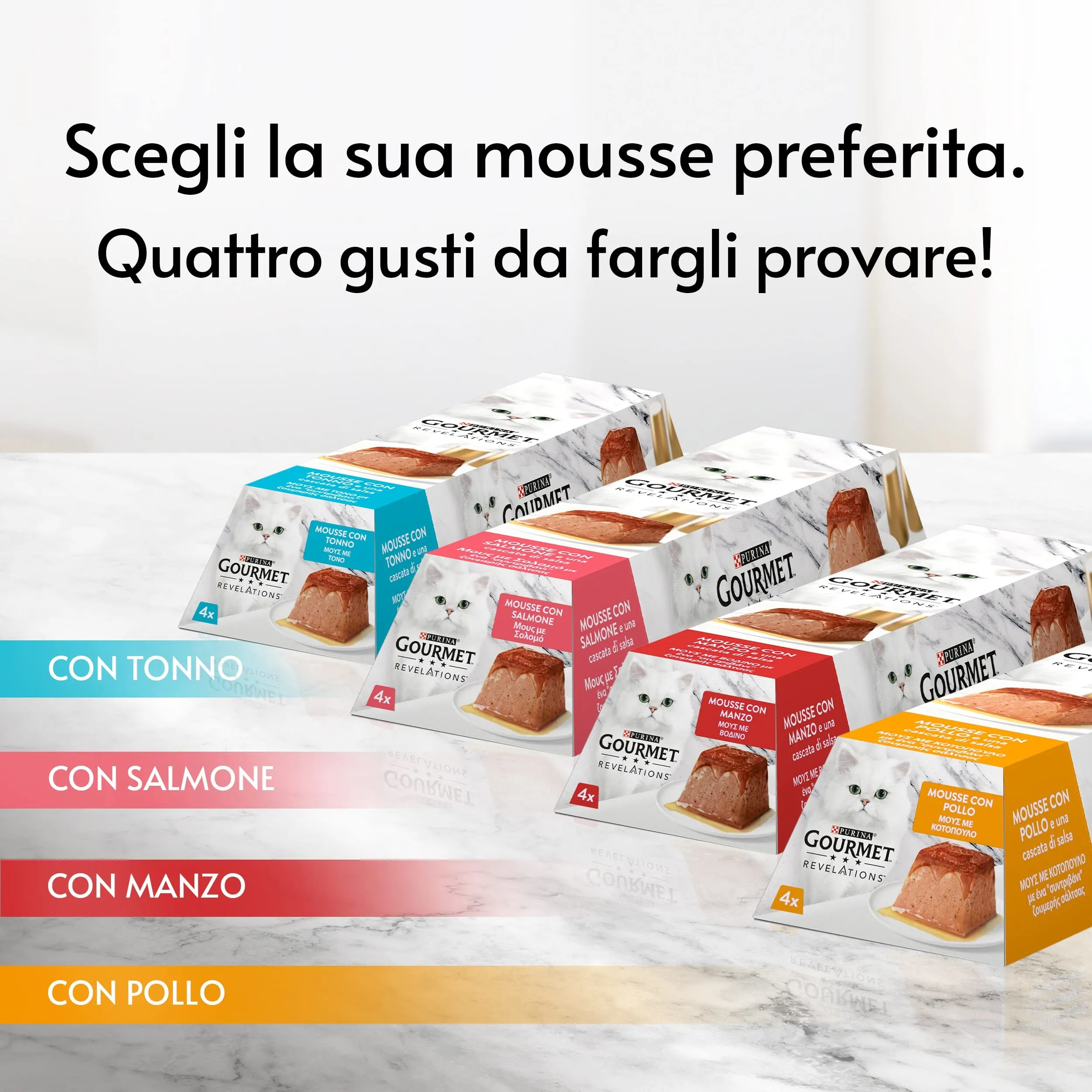 Gourmet Revelations Cibo Umido per Gatti Adulti Mousse Tonno, 24 x 57g - immagine 7