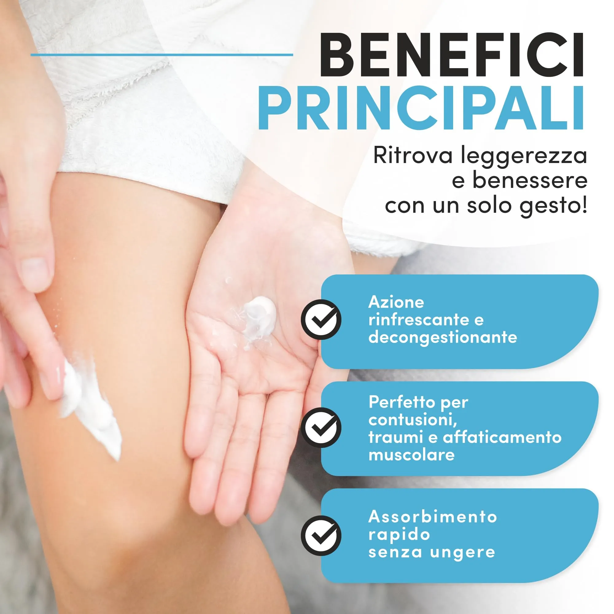 Fitoattivi Natura e Benessere Arnica Forte e Artiglio del Diavolo Effetto Freddo, 98% Arnica, Vitamina E, Mentolo e Menta per Massaggi Locali, 550ml - immagine 4