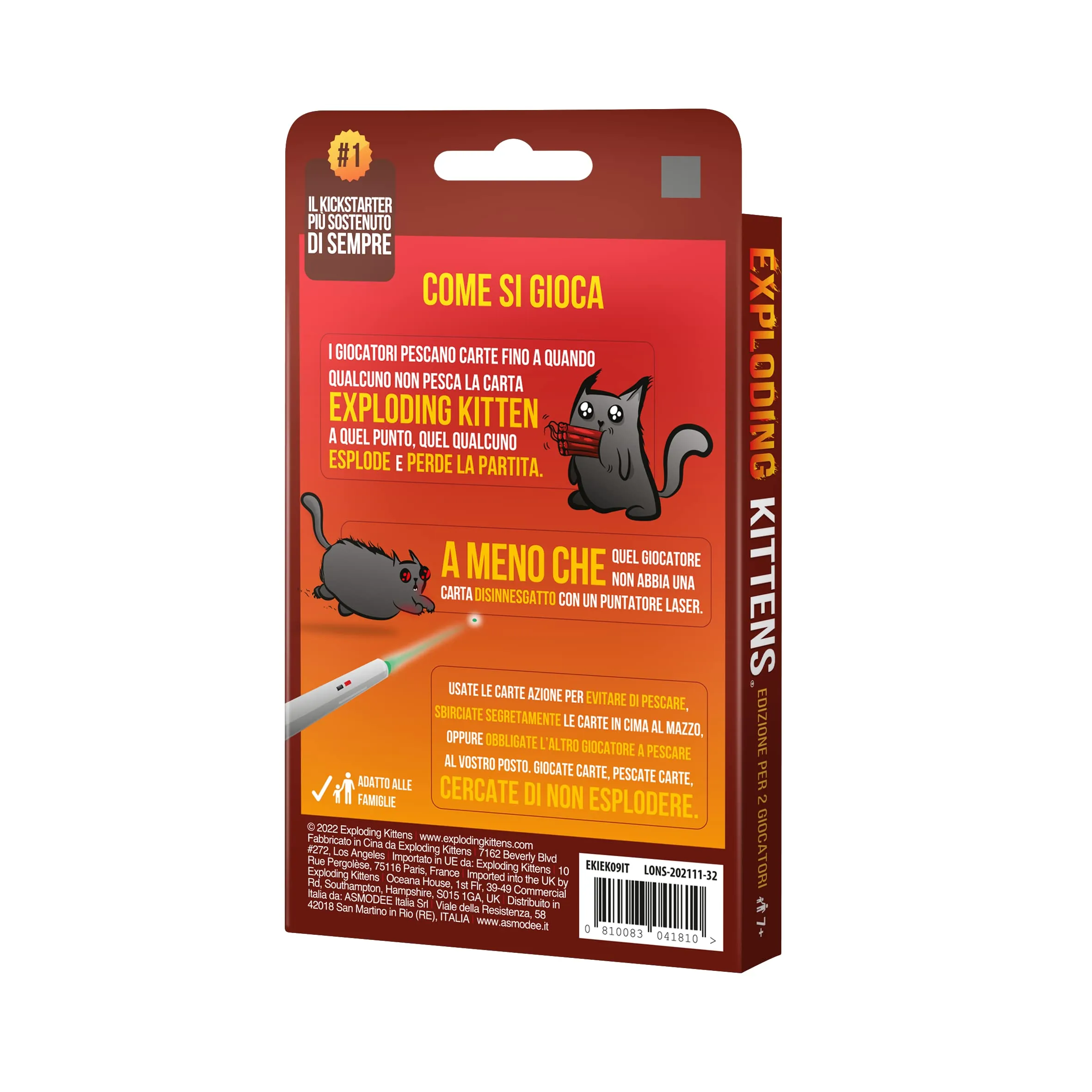 Exploding Kittens Edizione per 2 Giocatori - Gioco da Tavolo in Italiano - immagine 2