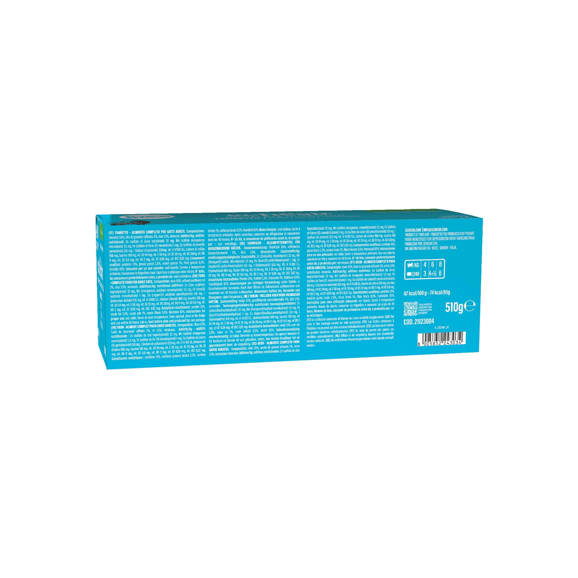 Schesir Tonnetto in Gelatina Cibo Umido Completo per Gatti, 6 x 85g - immagine 3